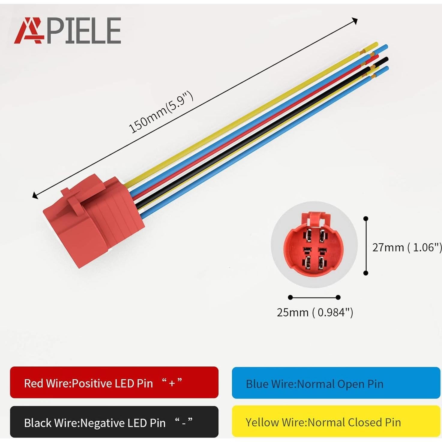 Interruptor Pulsador Metal 22mm APIELE 12V 10A IP65 Negro-Rojo
