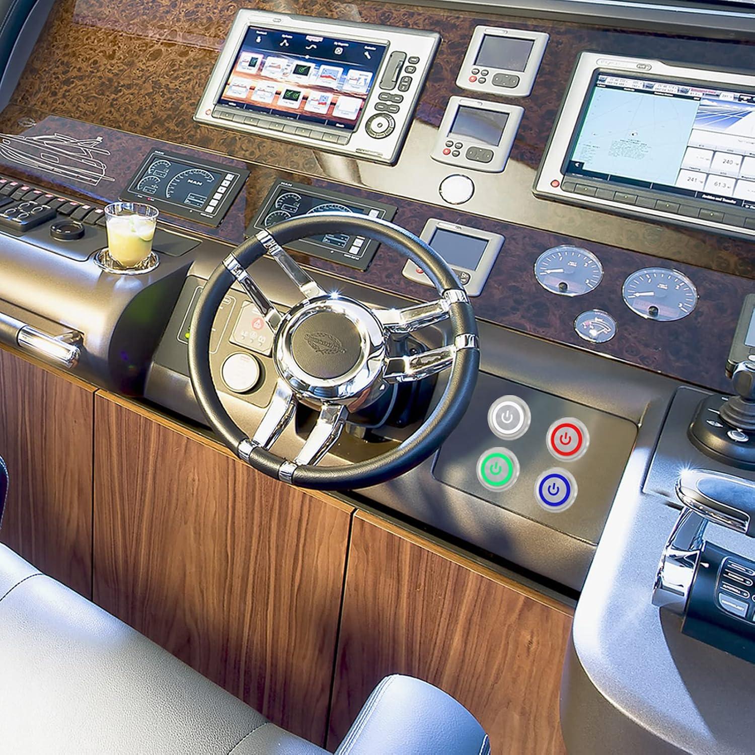 Interruptor Pulsador Metal 22mm APIELE 12V 10A IP65 Negro-Rojo