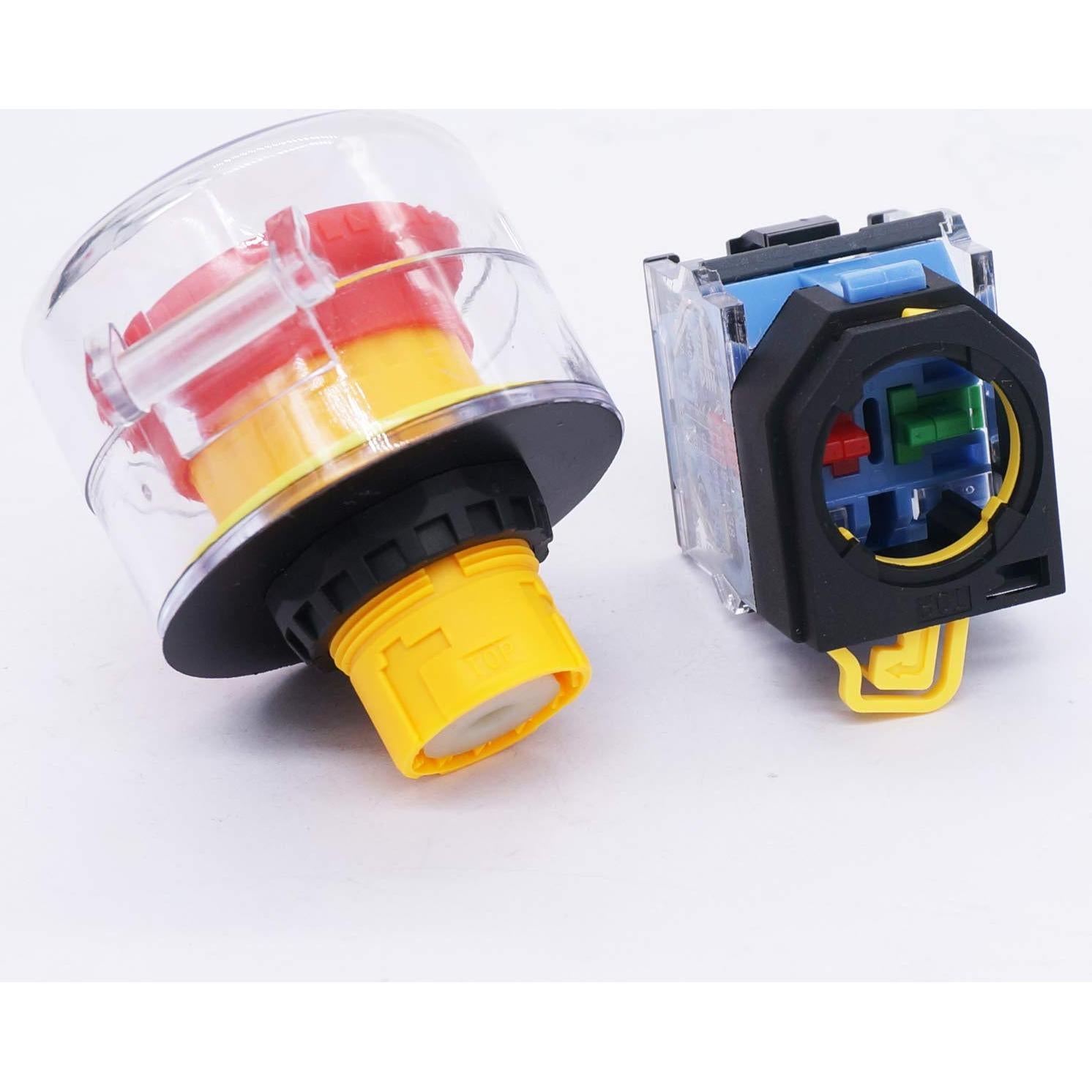 Interruptor de Botón de Parada de Emergencia TWTADE 22mm 10A 440V