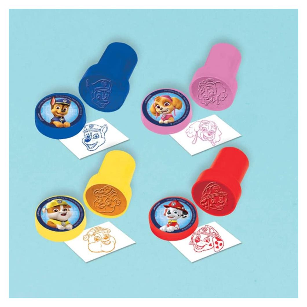 Sellos de Paw Patrol Amscan - 4 Piezas Coloridas