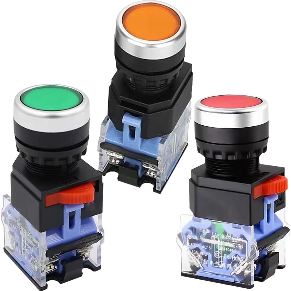 Interruptor de Botón Momentáneo QL-LINRUN 22mm 10A 660V IP54