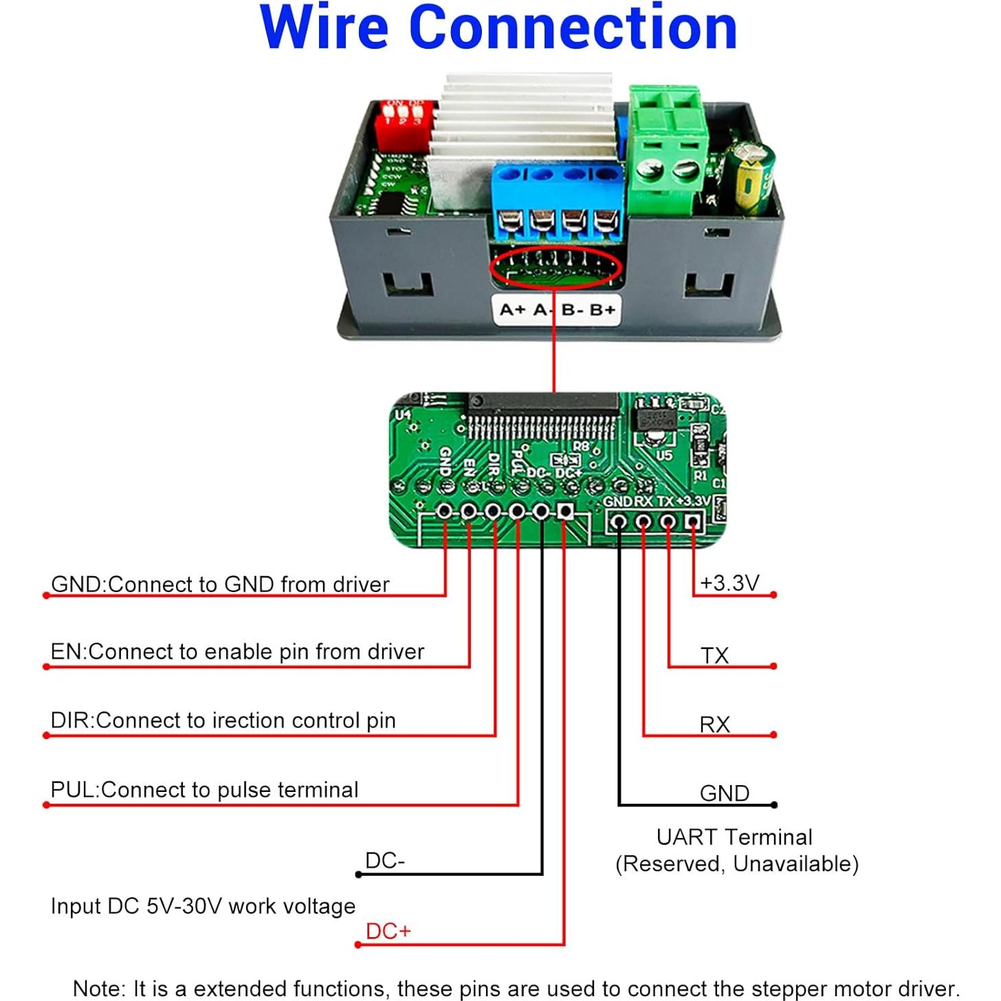 Controlador de Motor Paso a Paso BANRIA 4257 con Pantalla LCD