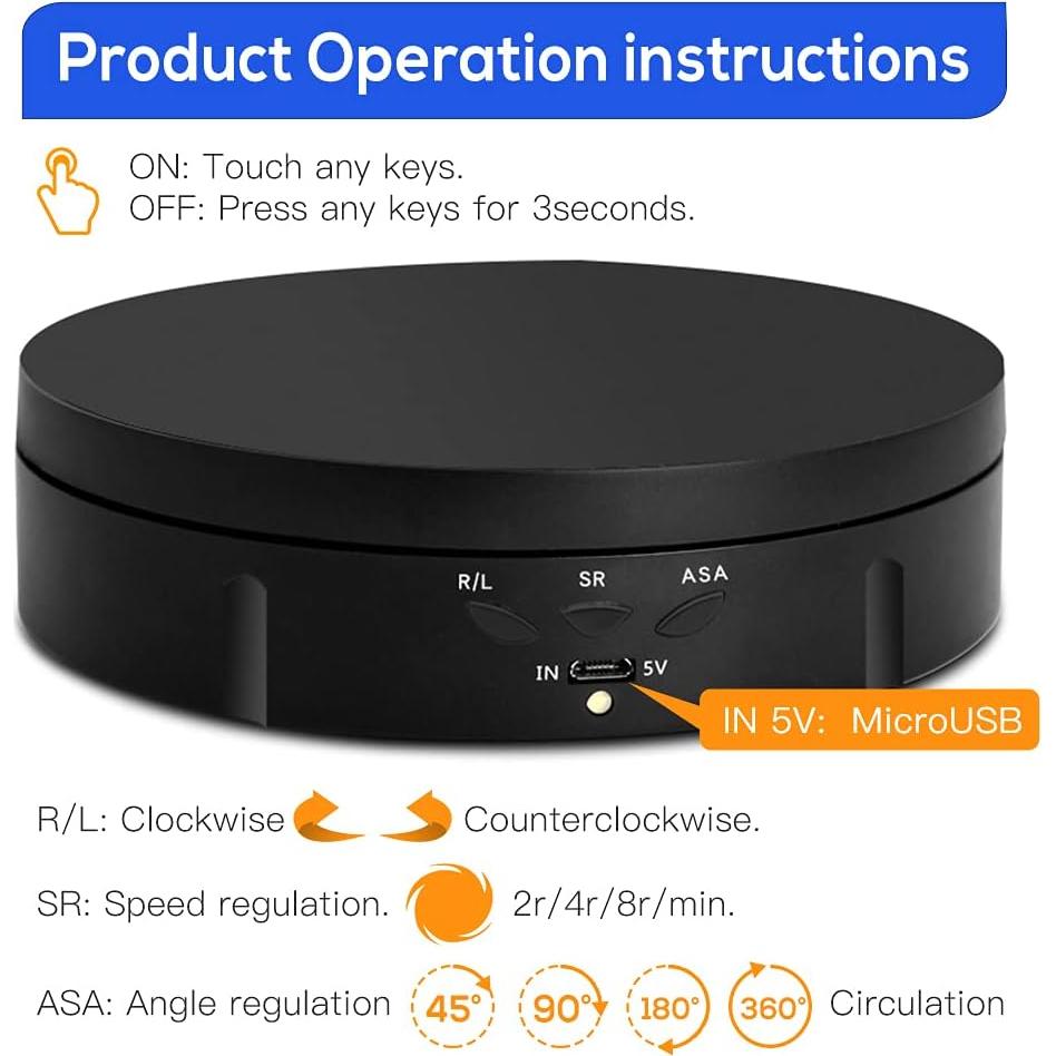 Soporte de Exhibición Rotatorio Motorizado LANPOWAE 10 kg