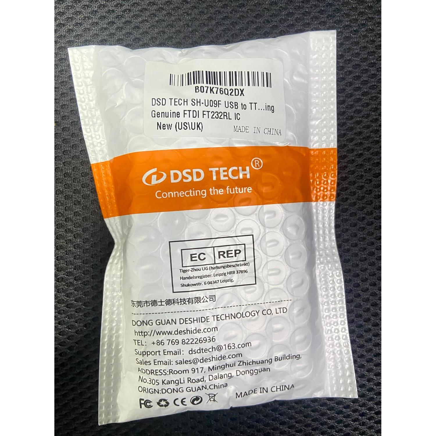 Adaptador USB a TTL DSD TECH SH-U09F FTDI 3.3V/5V