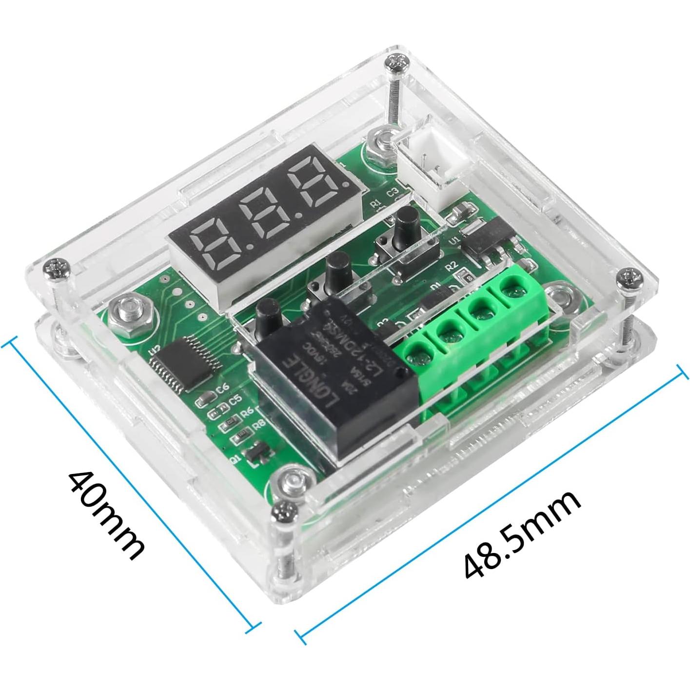 6pcs Controlador de Temperatura Digital W1209 12V con Caja