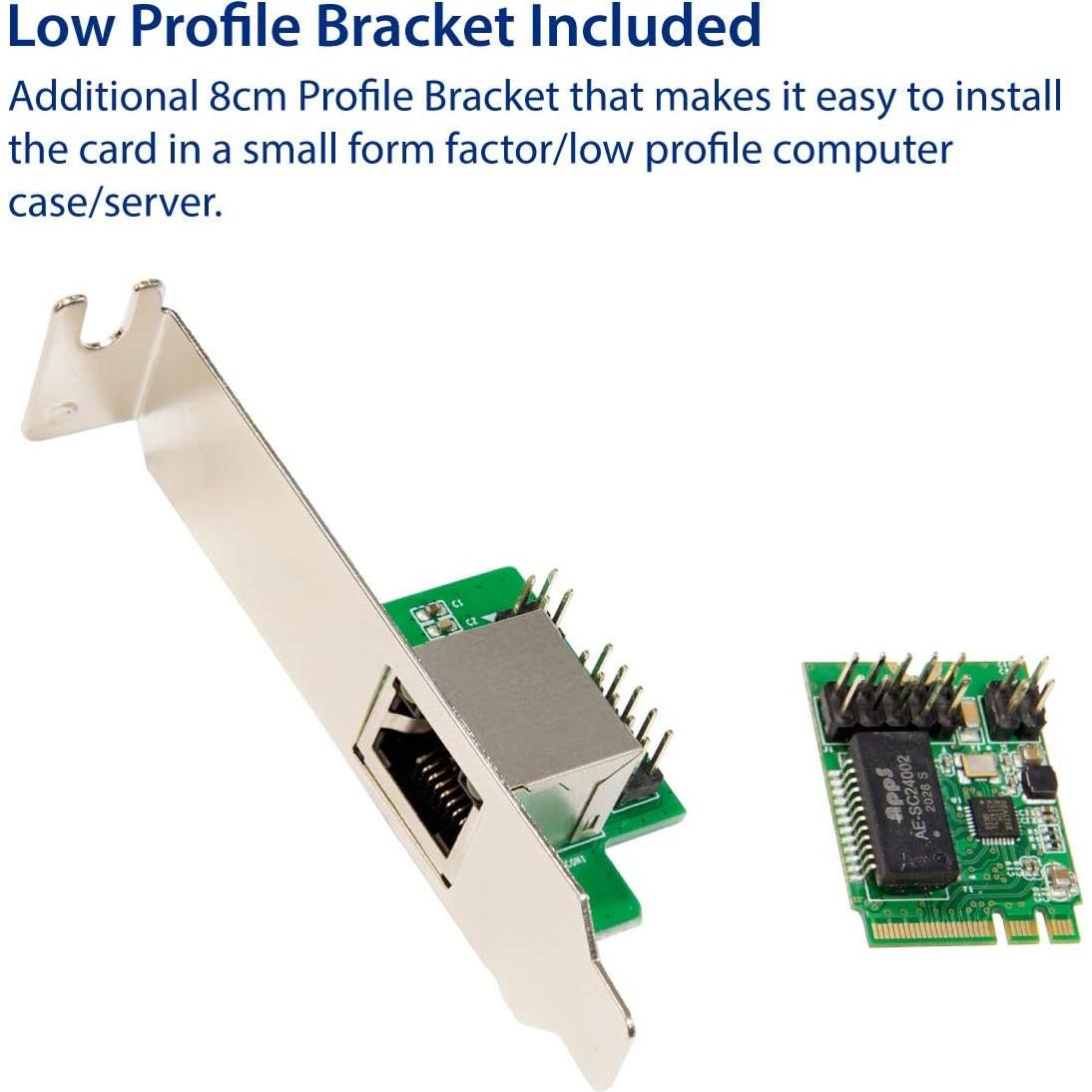 Módulo Ethernet Gigabit M.2 Syba A+E 1.0 - 1000BASE-T