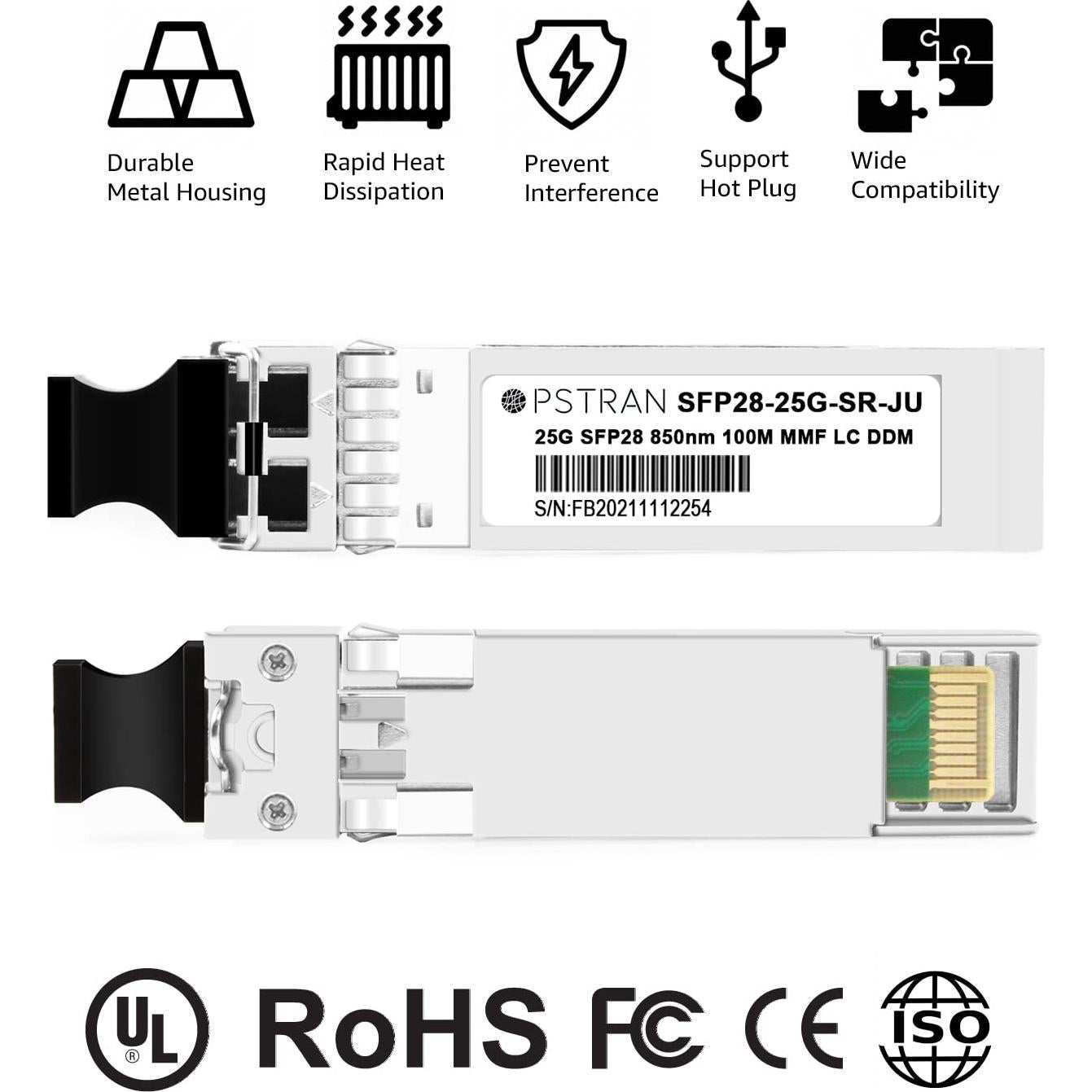 Módulo Transceptor Óptico SFP28 25GBASE-SR Fiber-Store 100m
