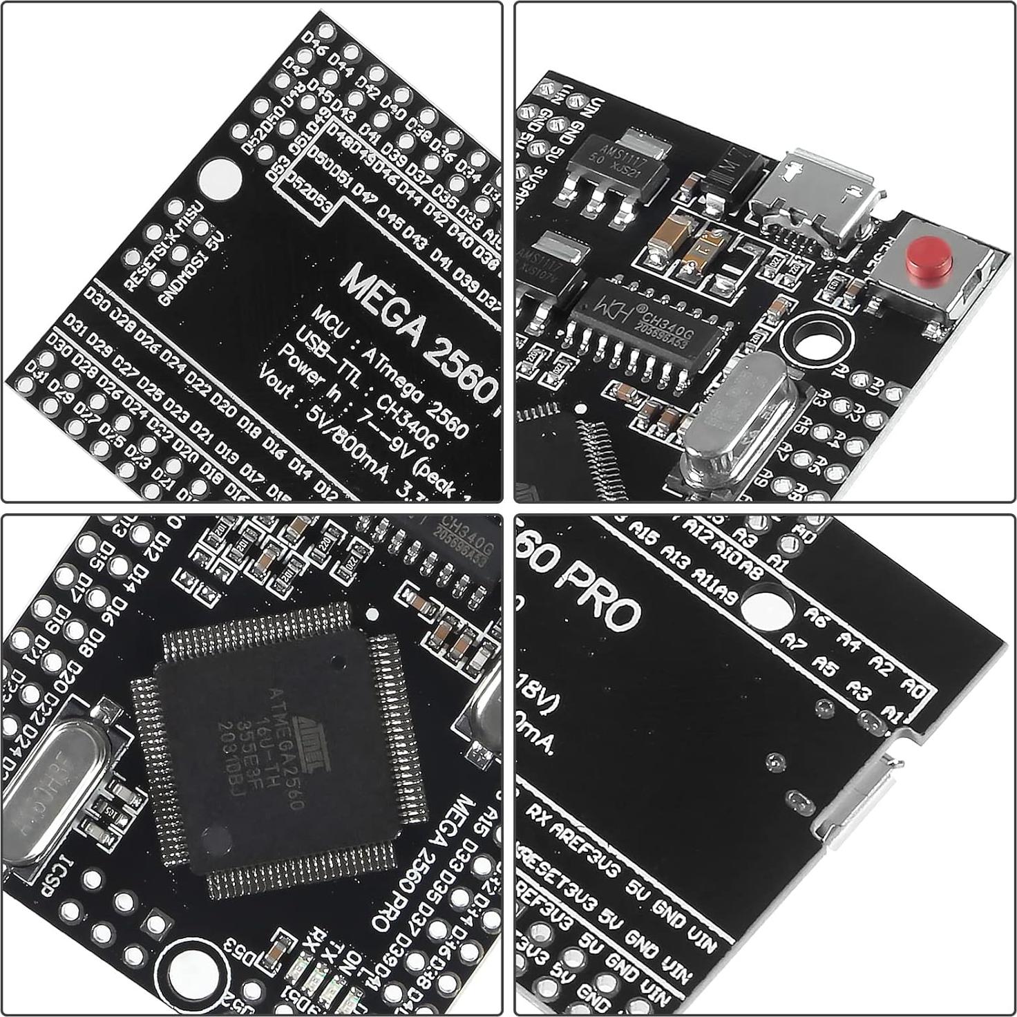 Módulo Embed ATmega 2560 Pro Alinan CH340G 38x55mm
