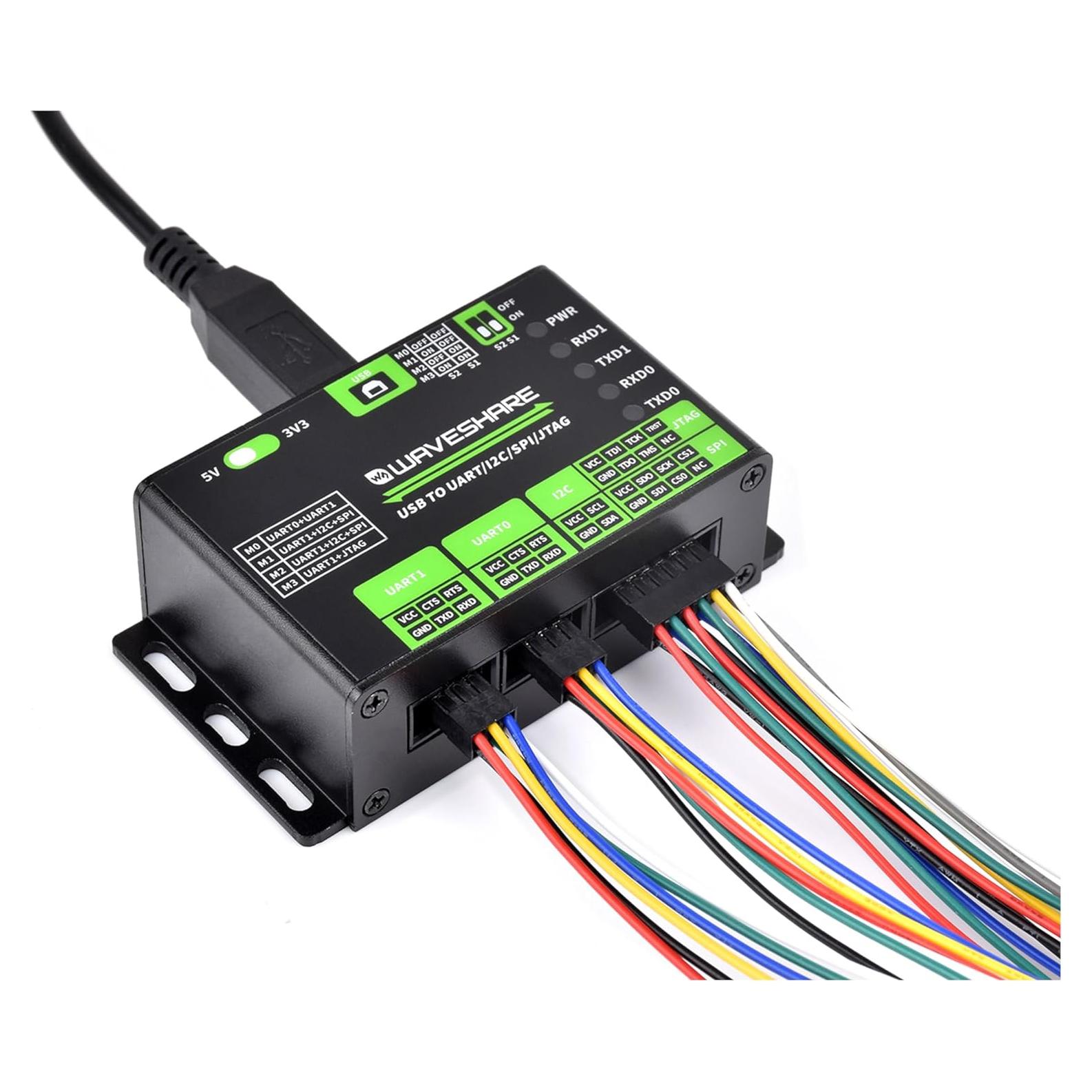 Convertidor USB a UART I2C SPI JTAG Wonrabai 9g