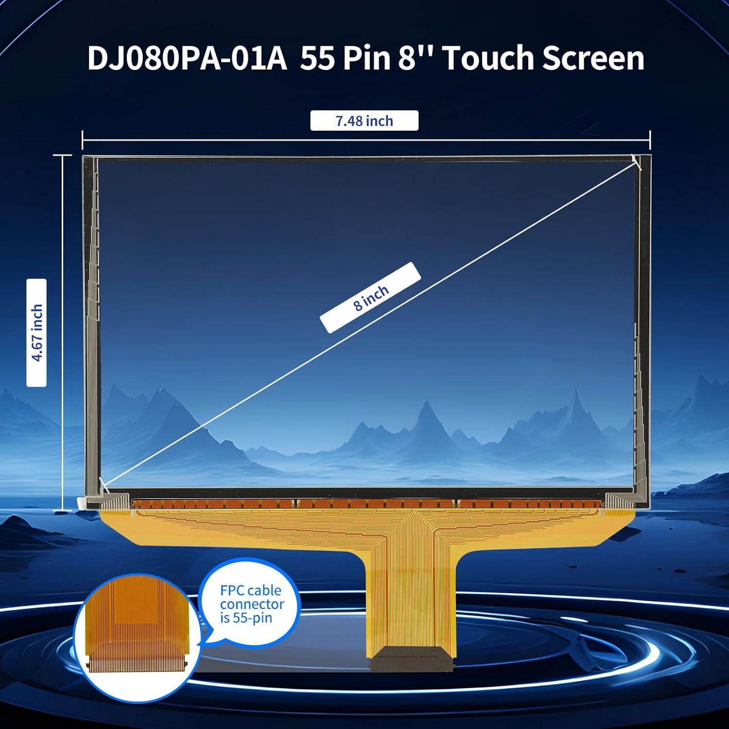 Reemplazo Pantalla Táctil Digitizer TsuperU 8" para Chevy GMC