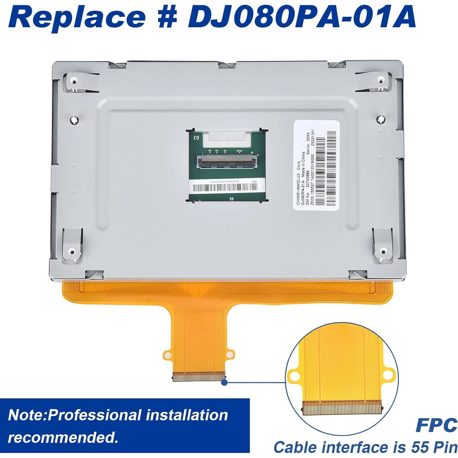 Pantalla Táctil 8" Dngbymx para Chevy/GMC 2014-2019 Reemplazo