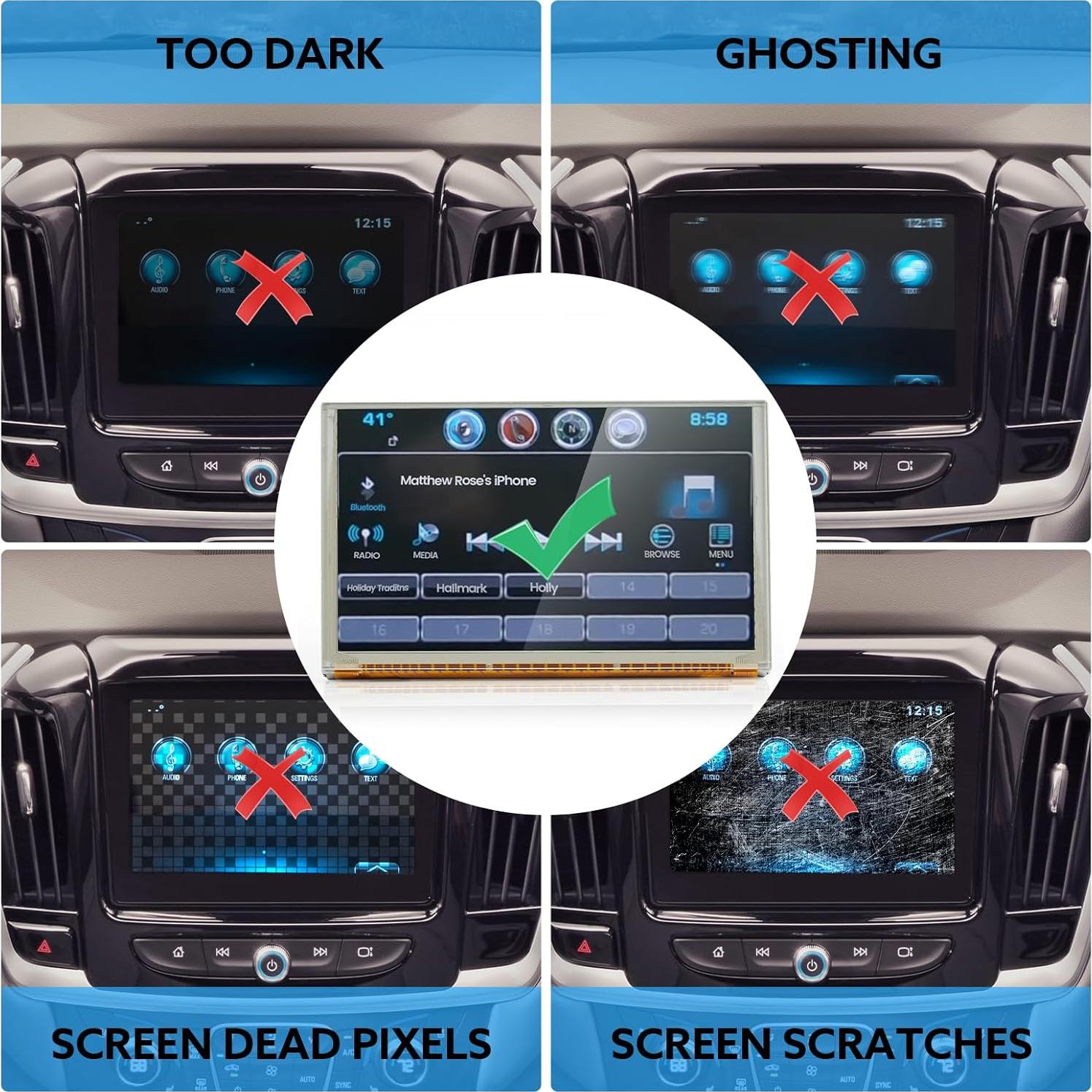 Pantalla Táctil de 20.32 cm LCD para Chevy GMC 2014-2019