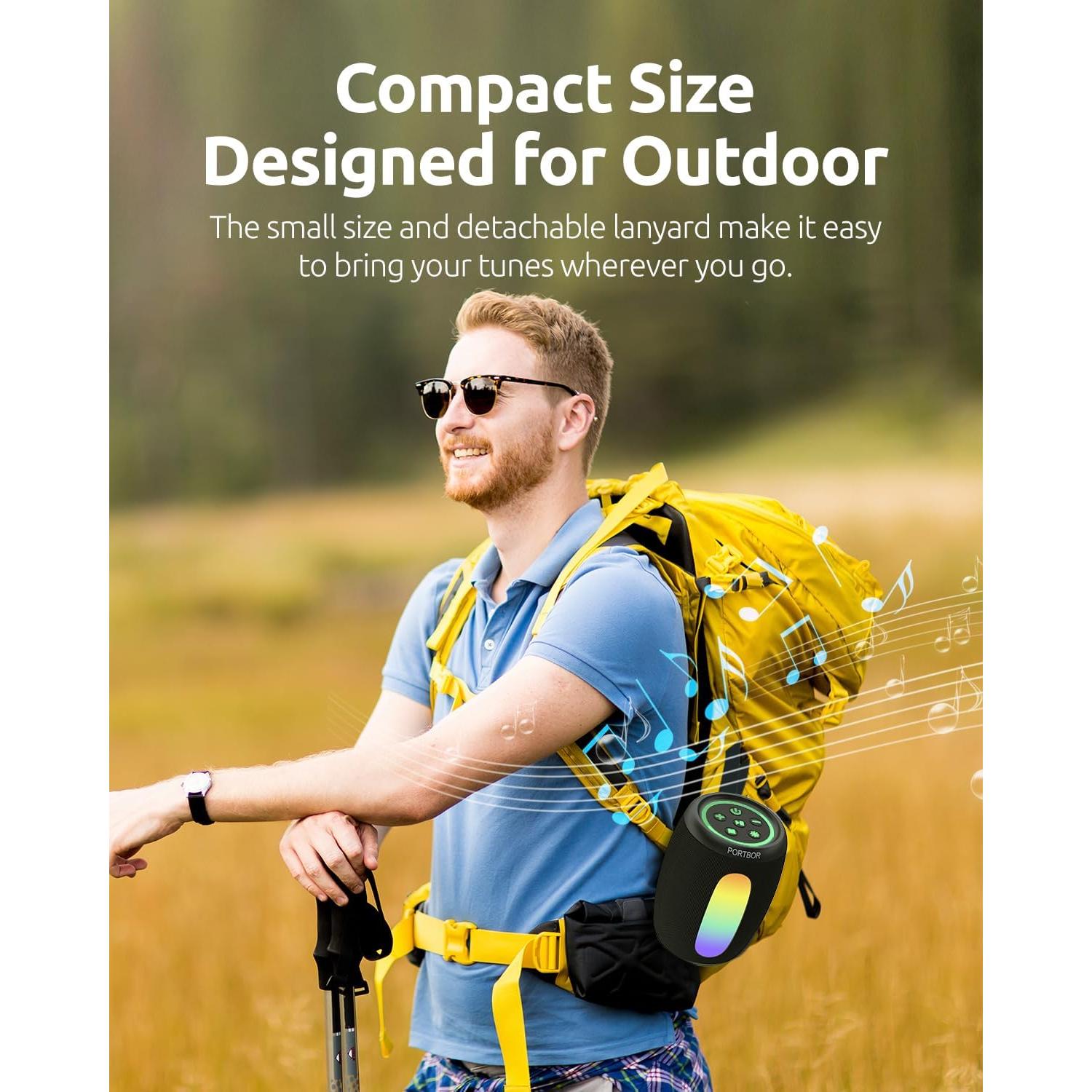 Altavoz Bluetooth PORTBOR KBR-SP02 3000mAh IPX5 Portátil