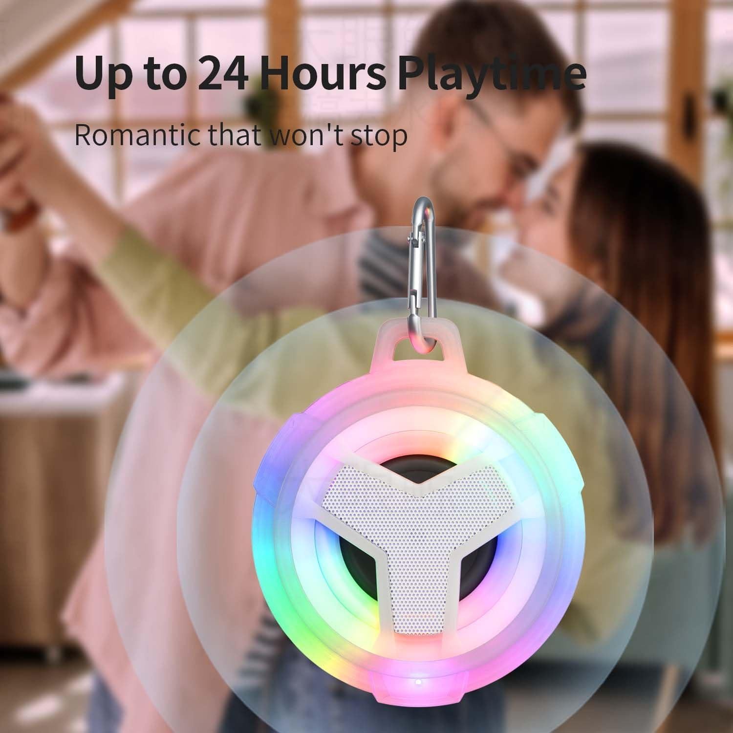 Altavoz Bluetooth Impermeable EBODA IP67 con Luz LED 2000mAh