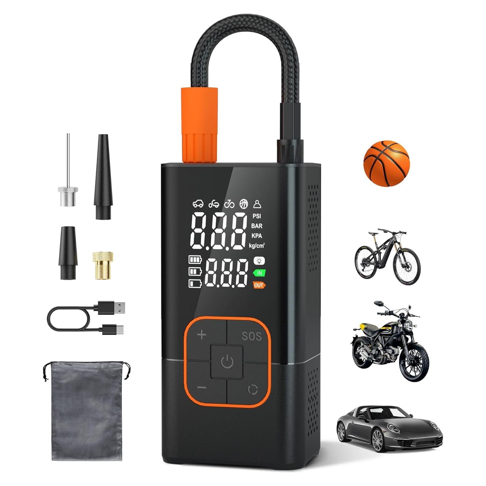 Compresor de Aire Portátil Lamfurart 150 PSI Bomba 20000mAh