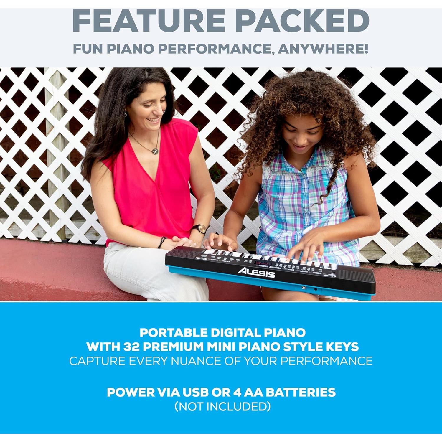 Piano Digital Alesis Melody 32 - 32 Teclas, 300 Sonidos, USB-MIDI