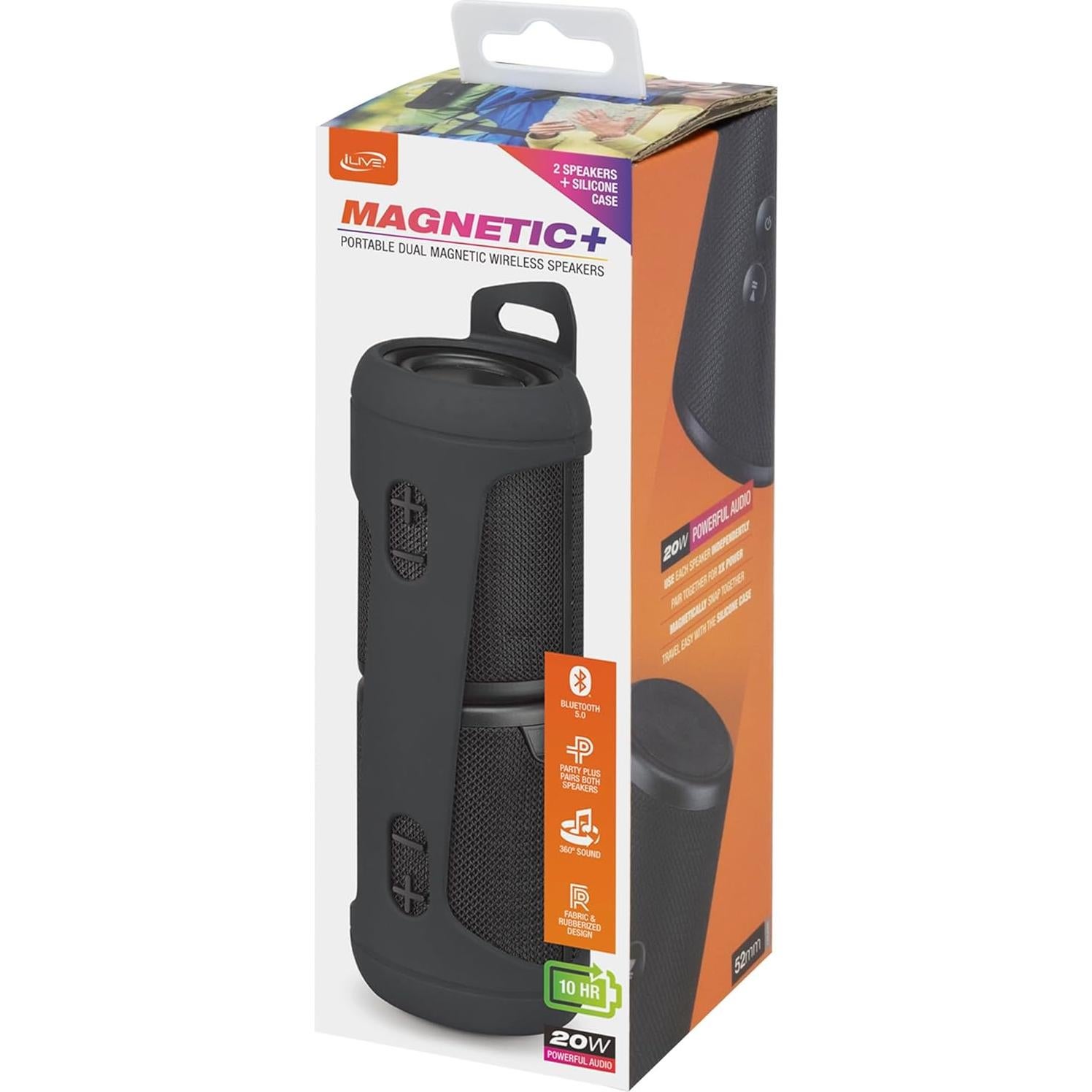 Altavoces Inalámbricos Bluetooth iLive ISB2133B, 40W, Negro