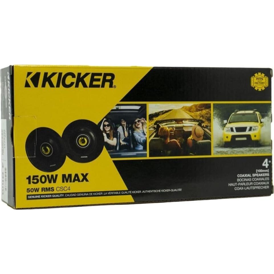 Altavoces Coaxiales KICKER CSC44 4" 150W 4 Ohm para Auto