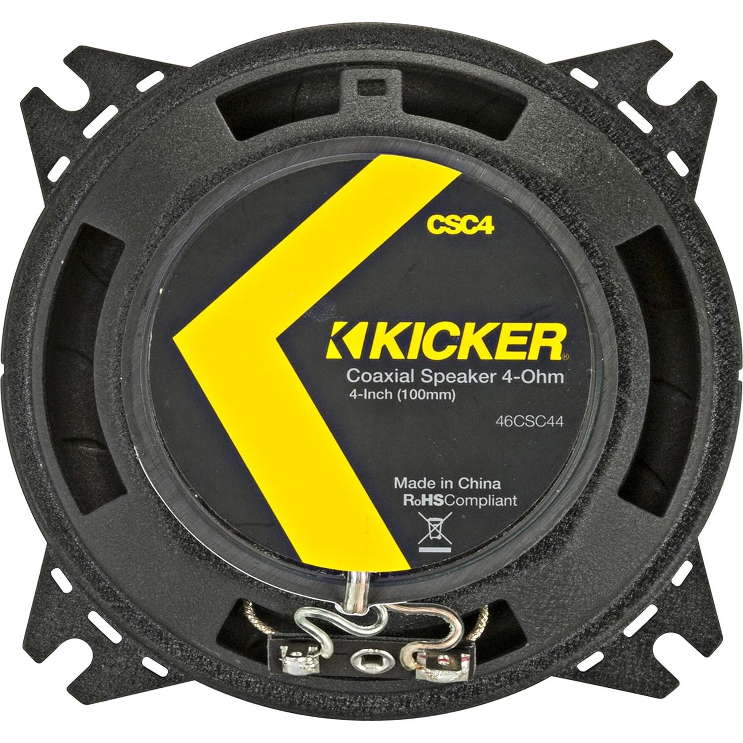 Altavoces Coaxiales KICKER CSC44 4" 150W 4 Ohm para Auto