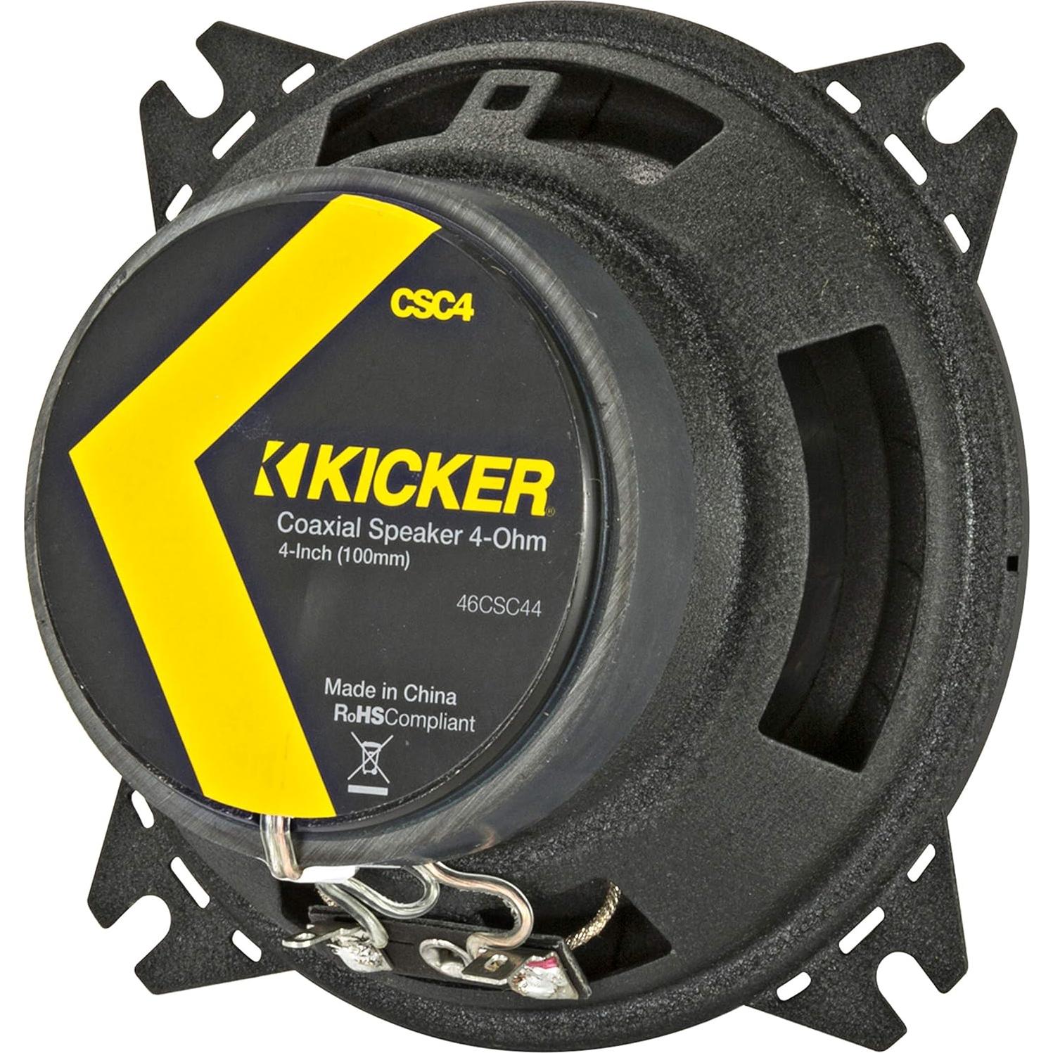 Altavoces Coaxiales KICKER CSC44 4" 150W 4 Ohm para Auto