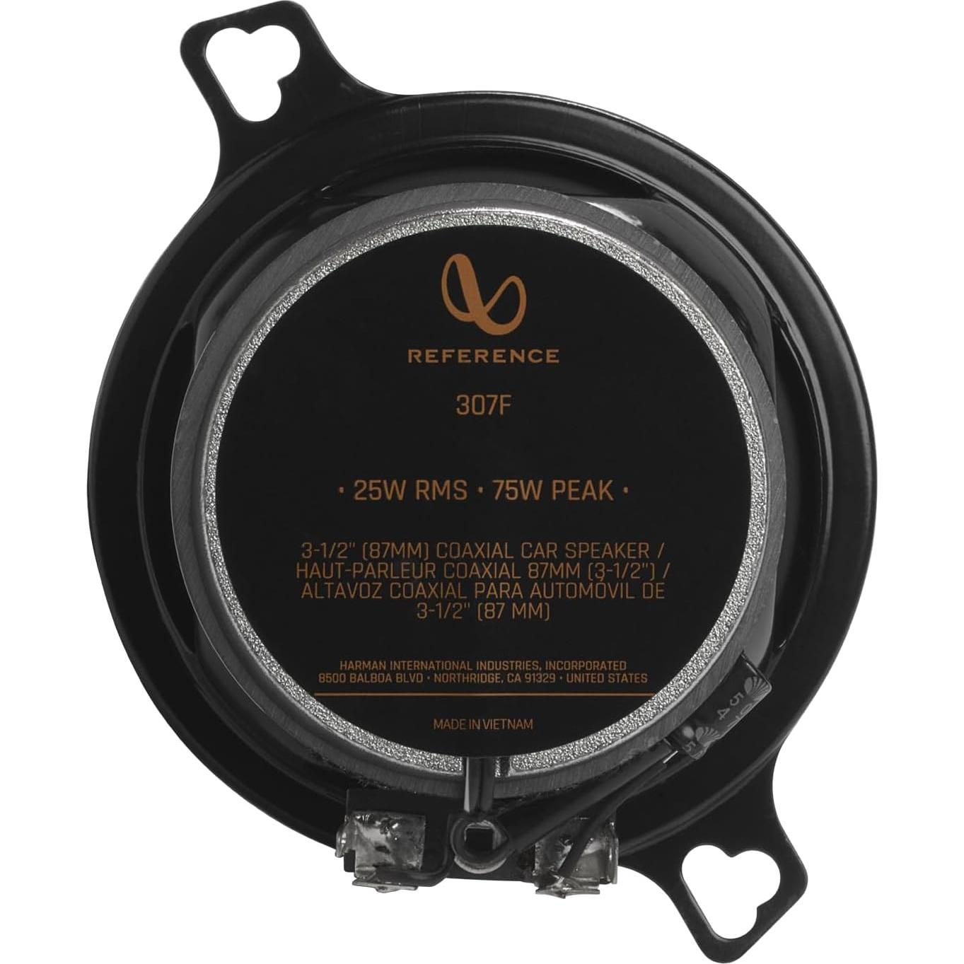 Altavoces Coaxiales Infinity REF307F 3.5" 8.89 cm Automotriz