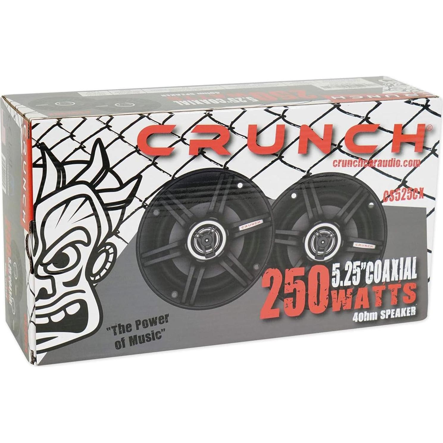 Altavoz Coaxial Crunch CS525CX para Automóvil 5.25" 2 Unidades