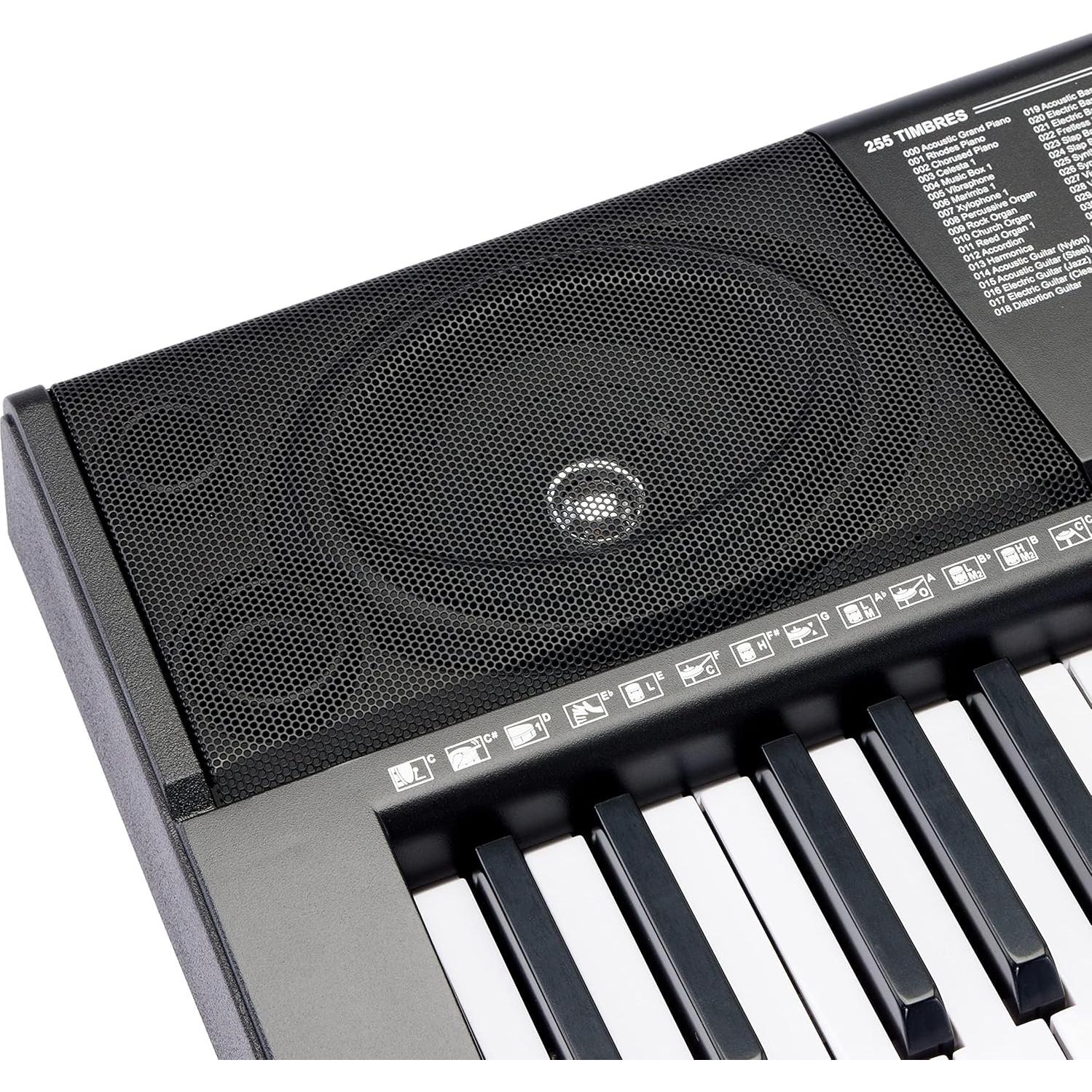 Piano Eléctrico Amazon Basics JK 80 con 61 Teclas y Altavoces