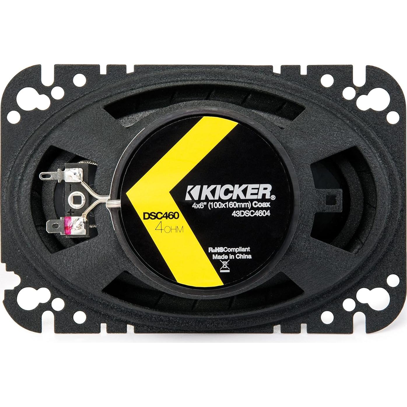 Altavoces Coaxiales Kicker DSC460 4x6" 4 Ohmios 120W