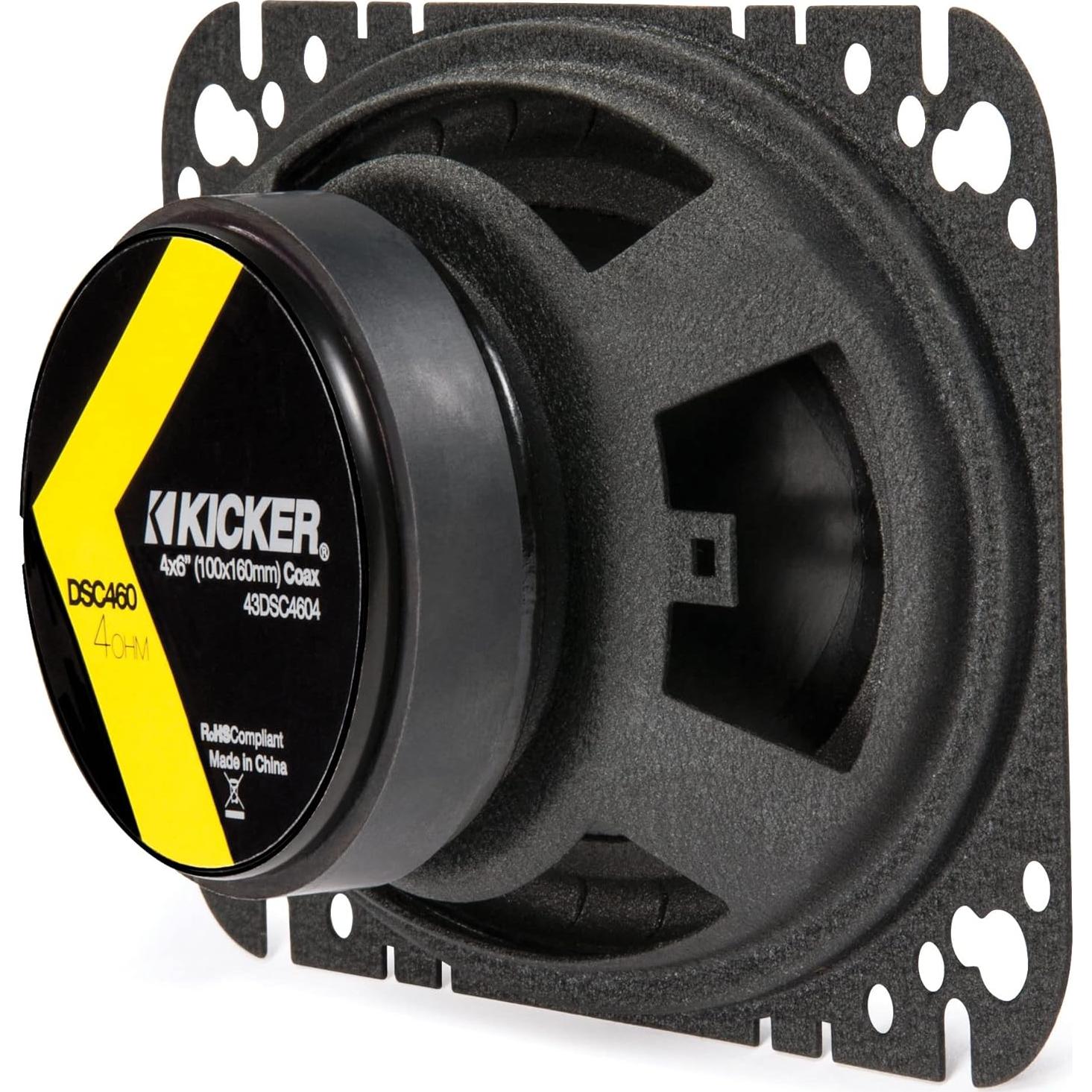 Altavoces Coaxiales Kicker DSC460 4x6" 4 Ohmios 120W