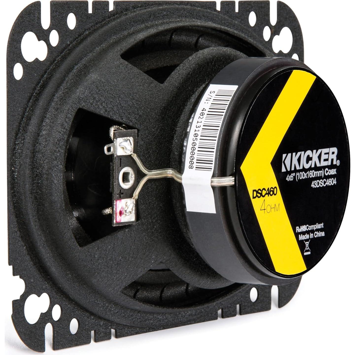 Altavoces Coaxiales Kicker DSC460 4x6" 4 Ohmios 120W