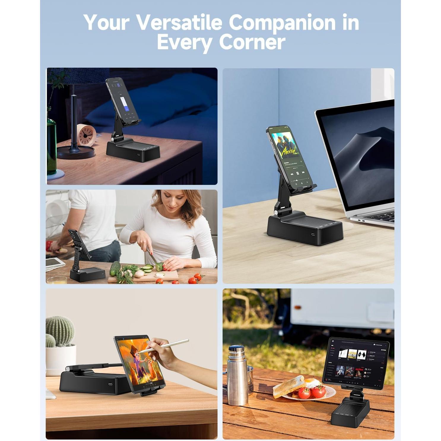 Soporte para Teléfono con Altavoz Bluetooth Kingamei L37 - Sonido HD