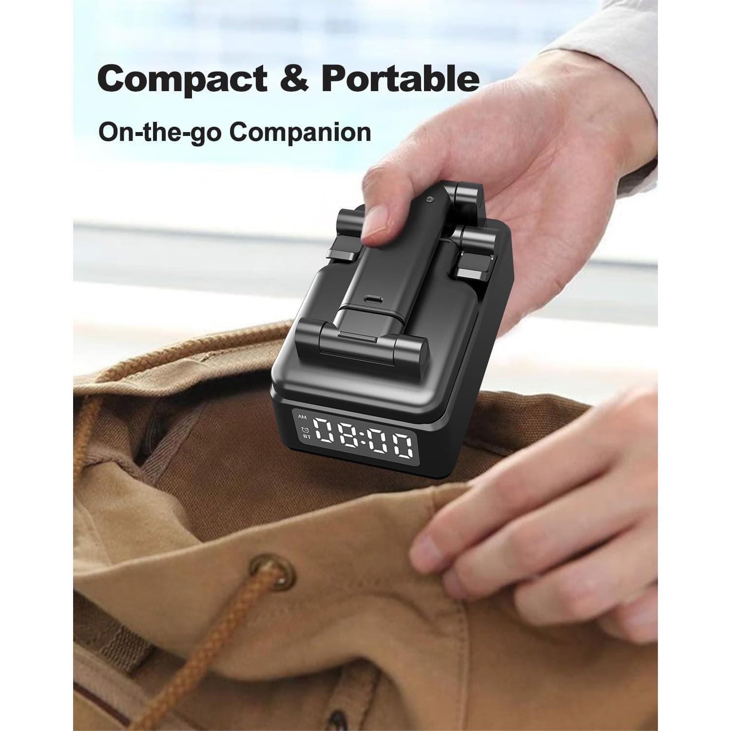 Soporte para Teléfono con Altavoz Bluetooth y Cargador Inalámbrico BQ12