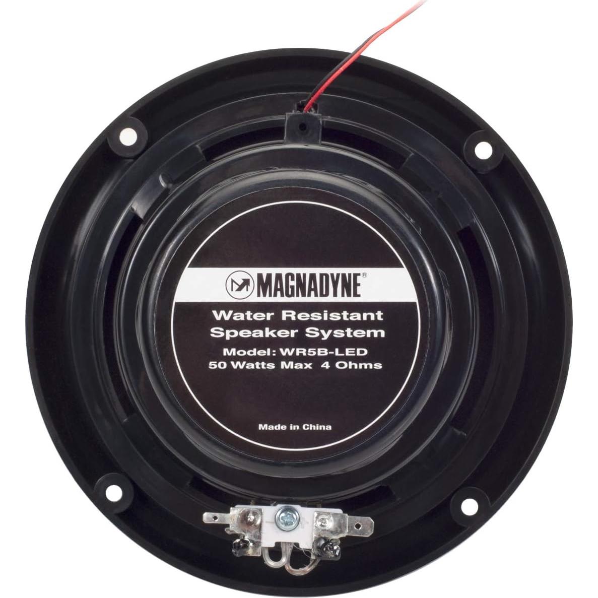 Altavoces Coaxiales Resistentes al Agua Magnadyne WR5B LED 5.25"