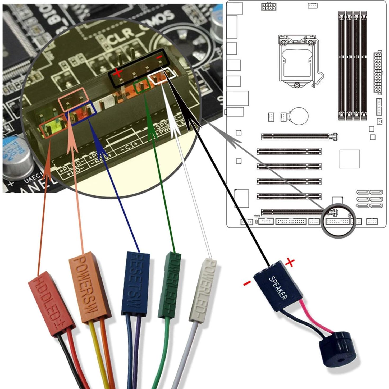 Altavoz Interno de Placa Base PC SoundOriginal 3 Piezas