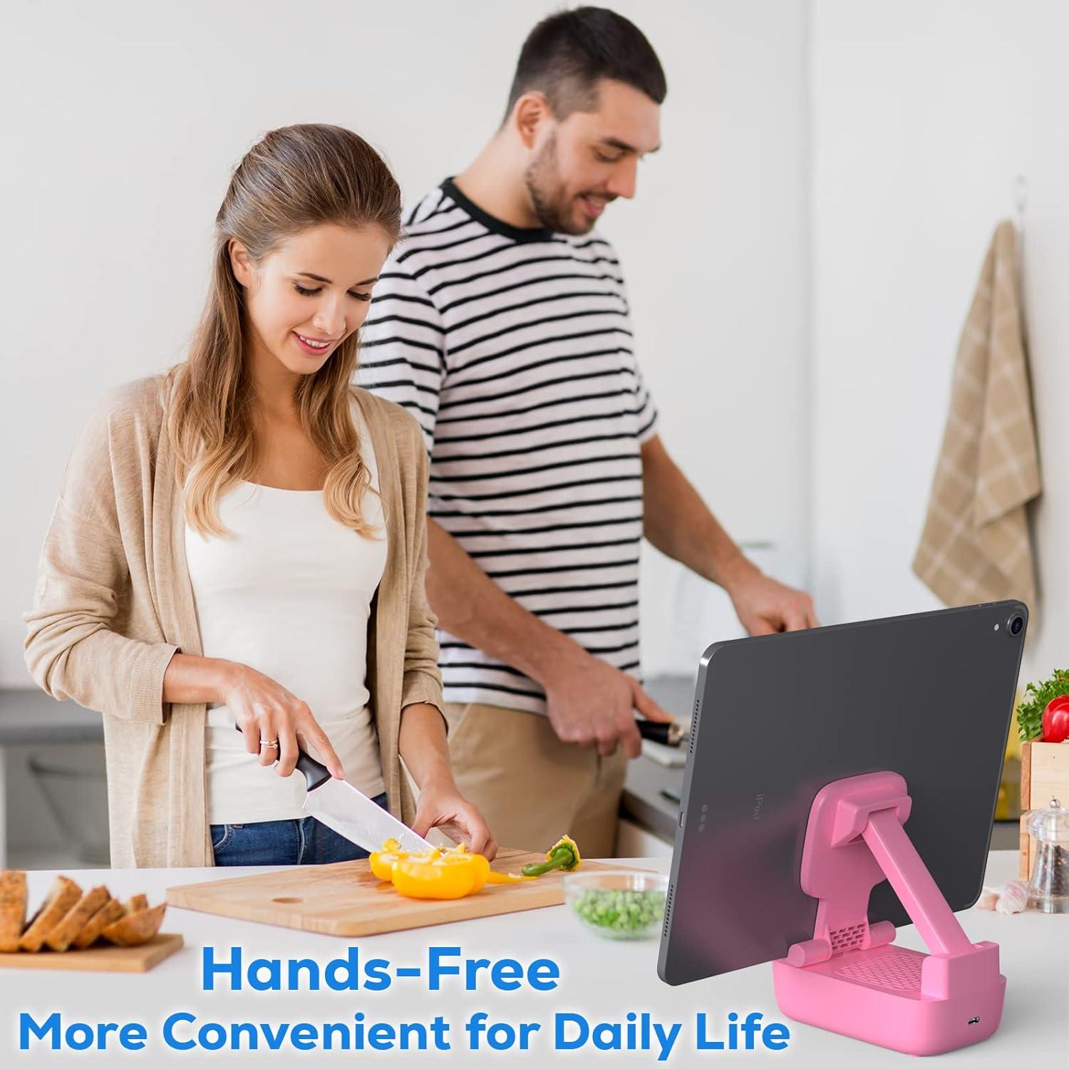 Altavoz Bluetooth Inalámbrico COMISO X8 Rosa con Soporte