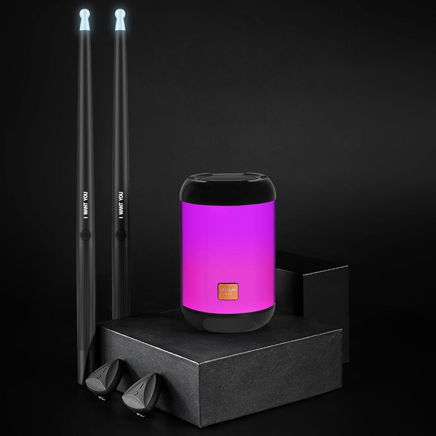 Juego de Batería de Aire KOQQQ K20 con Bluetooth y Pedales