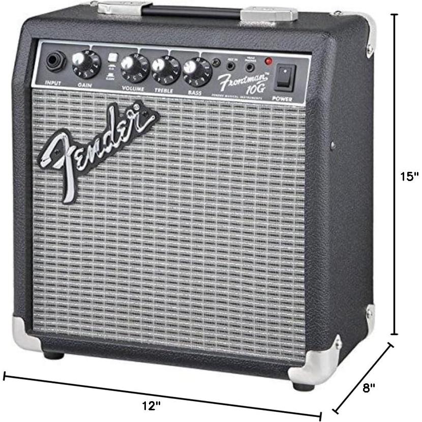 Amplificador de guitarra Fender Frontman 10G 10W con cable y 12 púas
