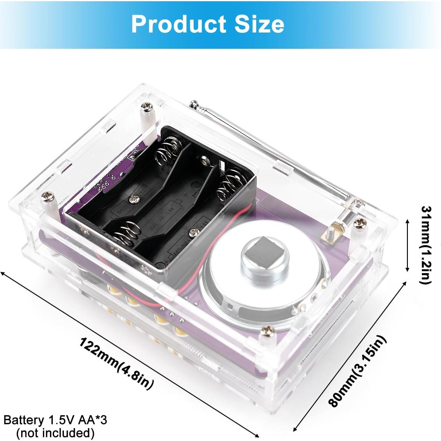 Kit de Soldadura de Radio FM LEPANDA XP-ShouYJ-01 con Altavoz