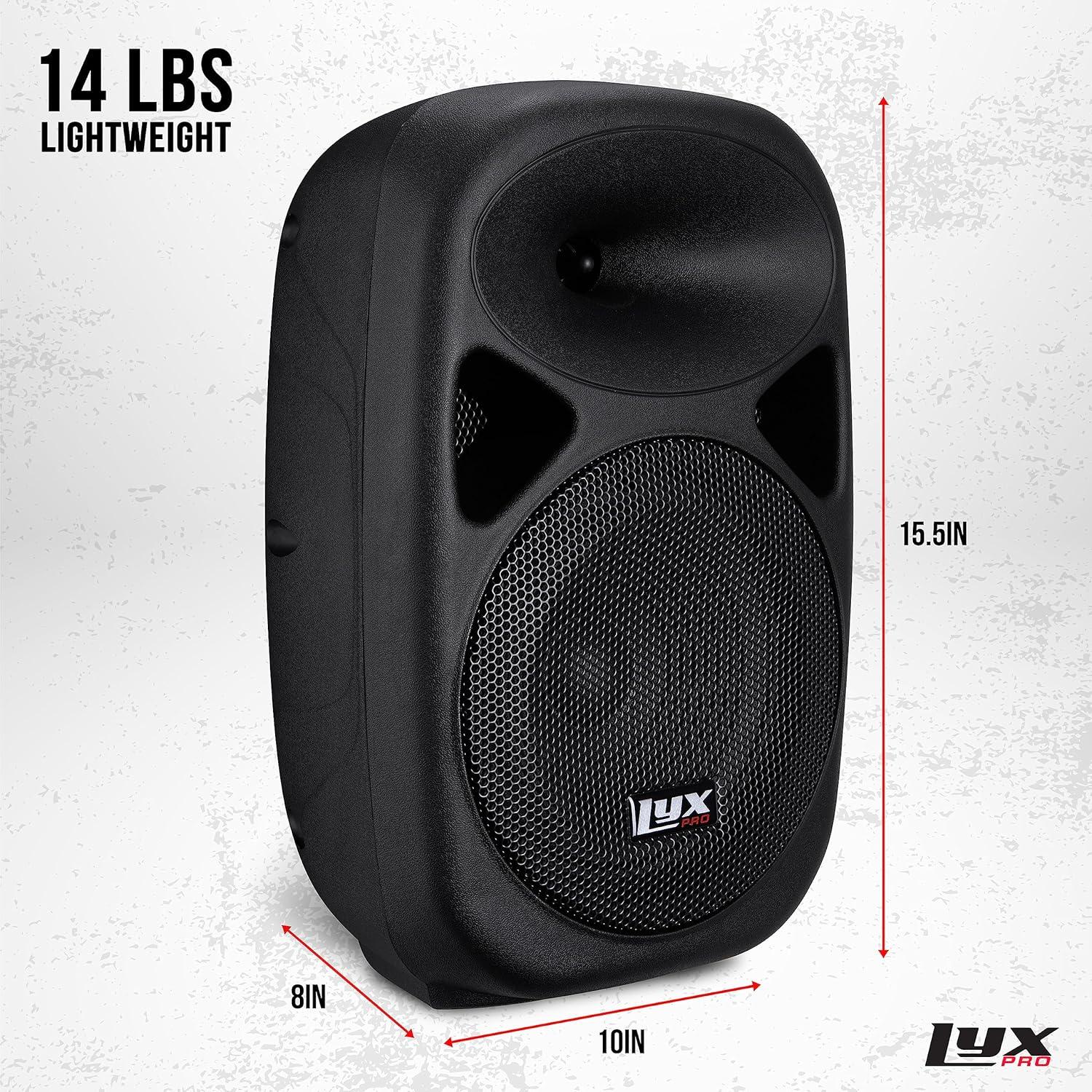 Altavoz PA Activo LyxPro SPA-8 100W Bluetooth 8" Portátil