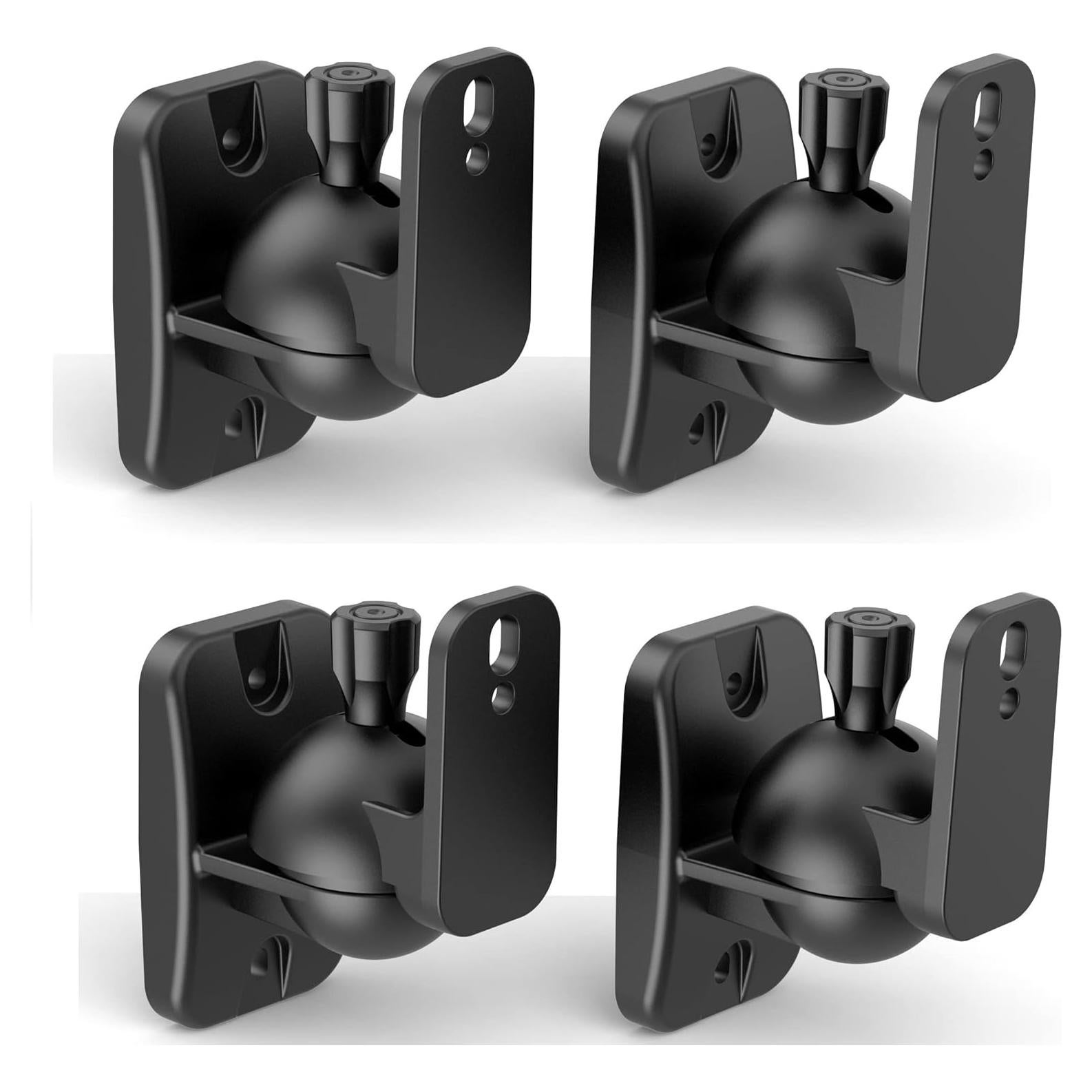 Soporte de Pared para Altavoces HomeMount - Ajustable, Negro