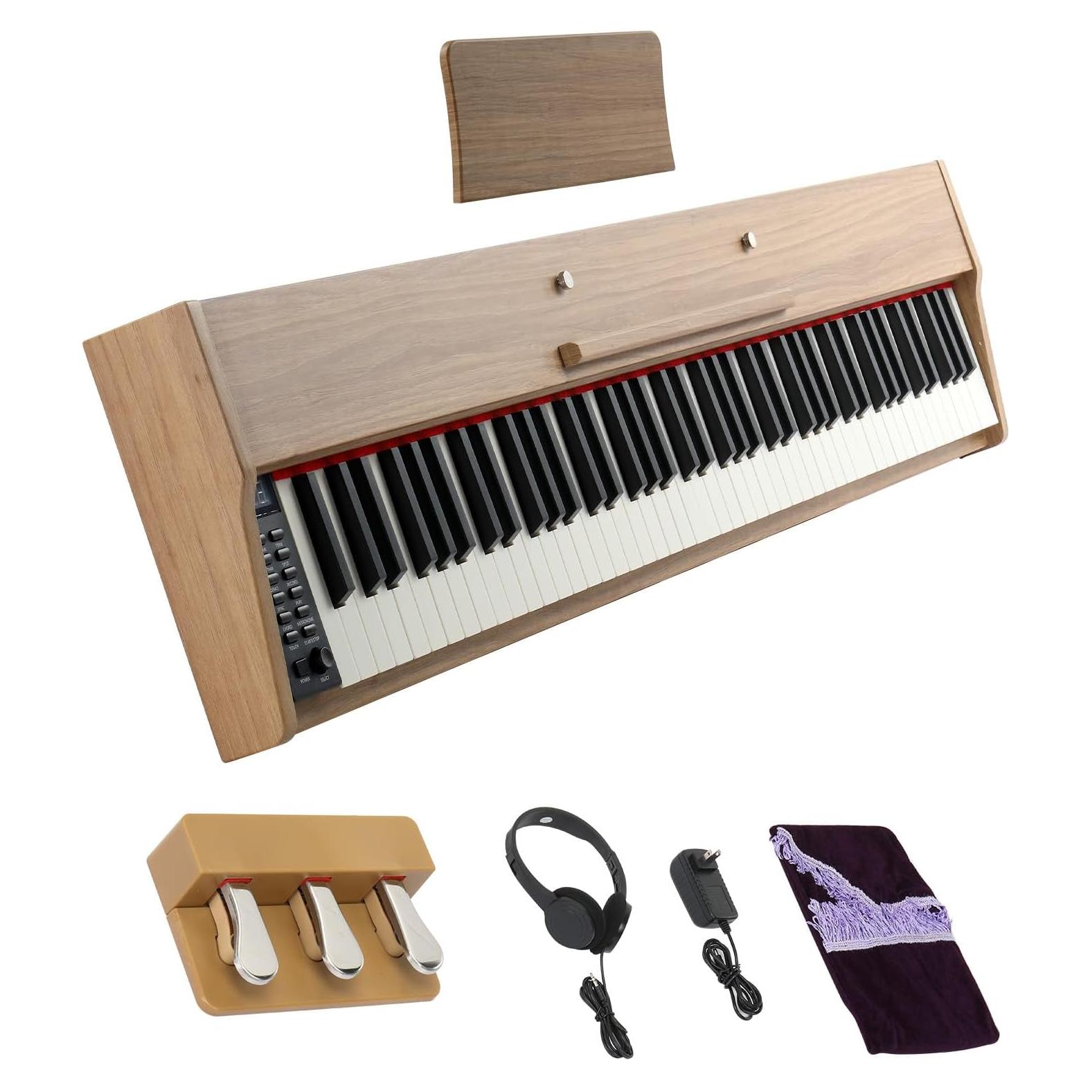 Piano Digital Glarry GPP-108 88 Teclas Semi-Pesadas Bluetooth