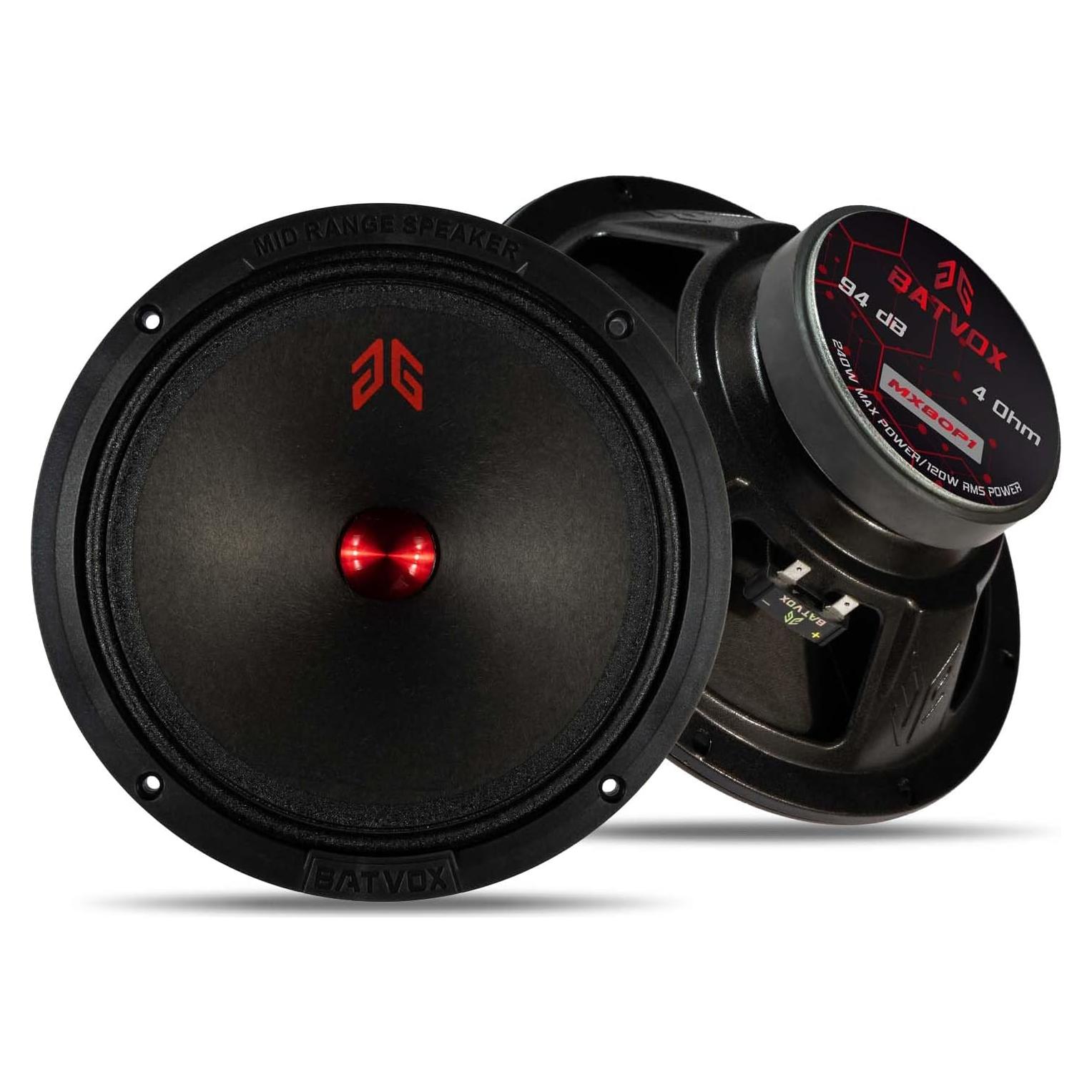 Altavoces de Rango Medio GRTSKY MX80P1 8" 480W 4 Ohm Negro