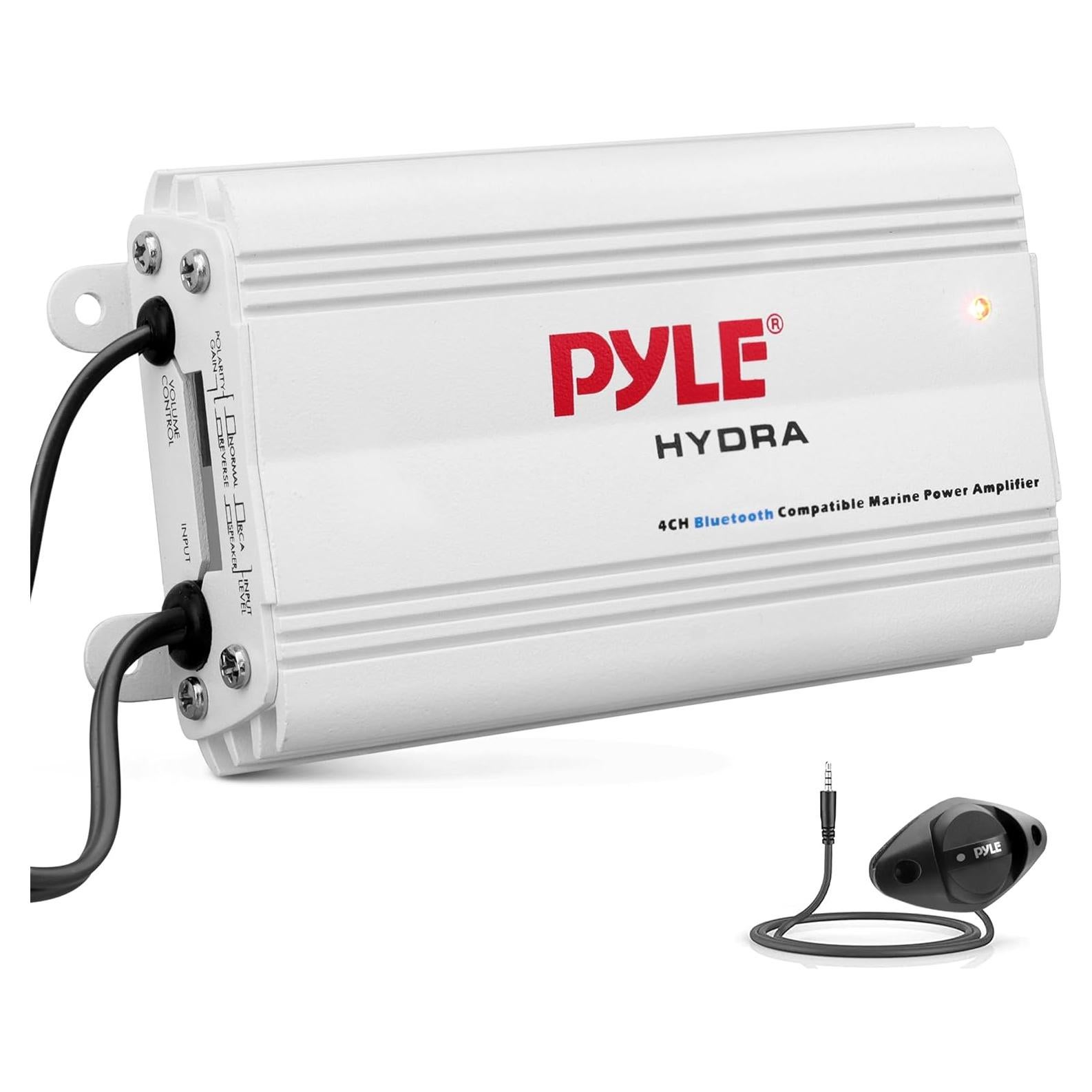 Amplificador Marino Pyle PLMRMB4CW 4 Canales 200W Bluetooth