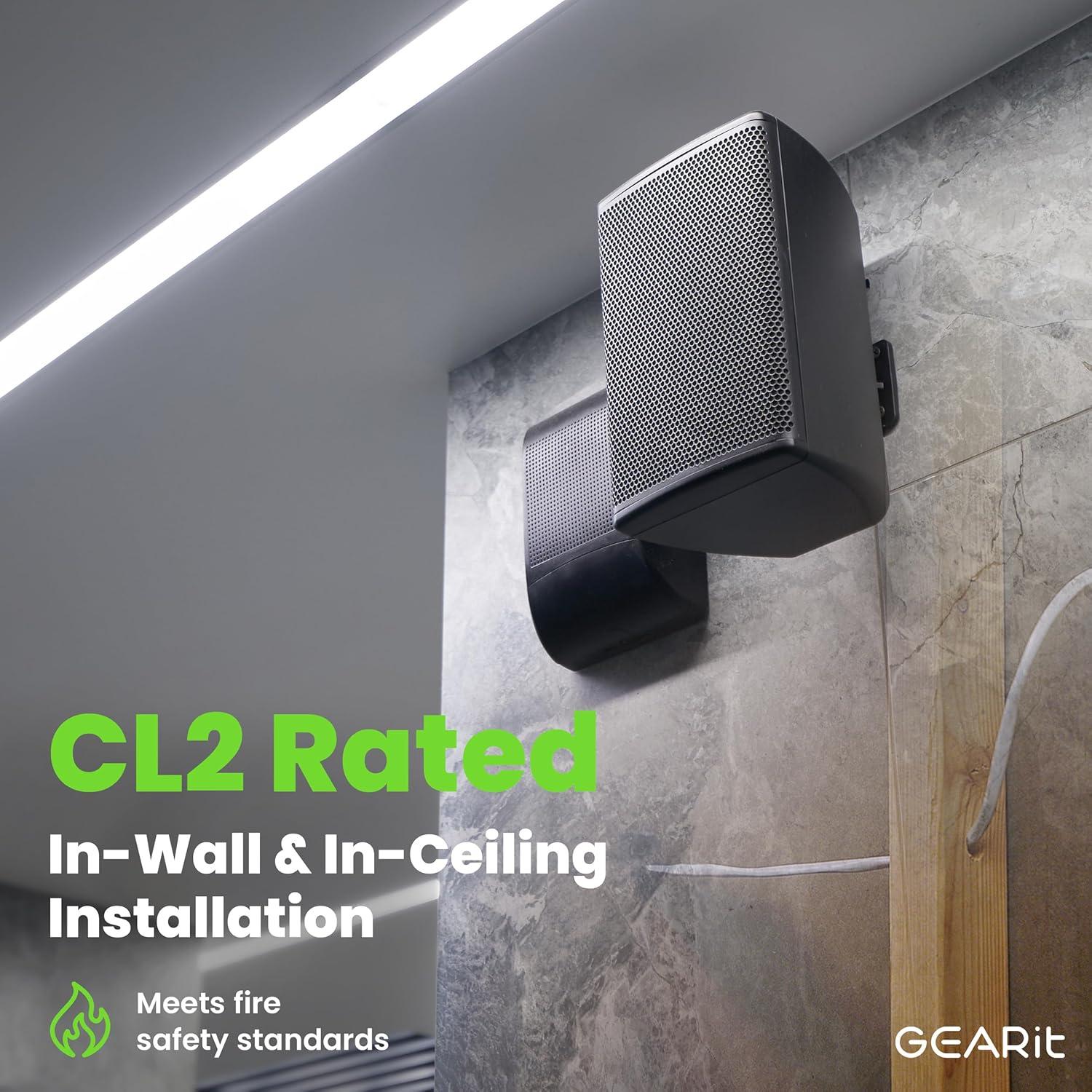 Cable de Altavoz GearIT 12AWG 30.48m Cobre OFC CL2 Blanco