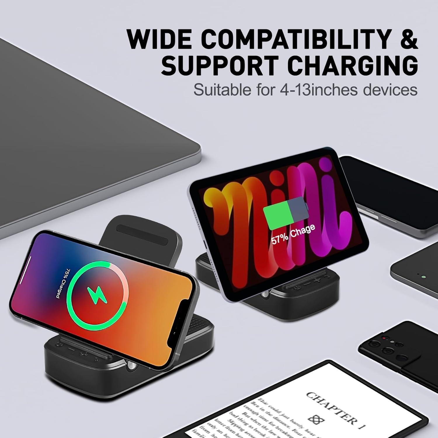 Altavoz Bluetooth Inalámbrico INSSISAIN con Soporte Ajustable