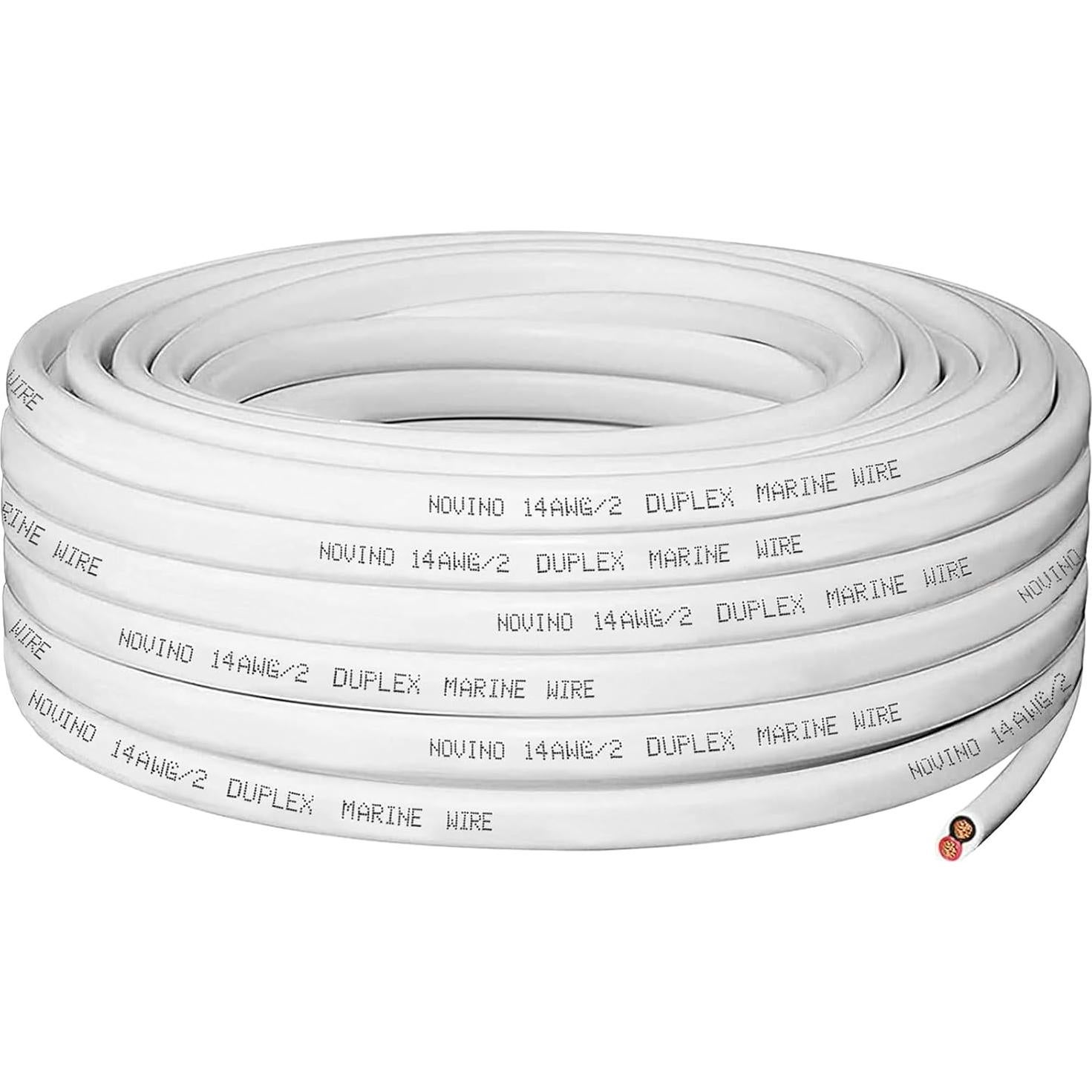 Cable Marino Dúplex 14 AWG 30.48 m Cobre Estañado NOVINO