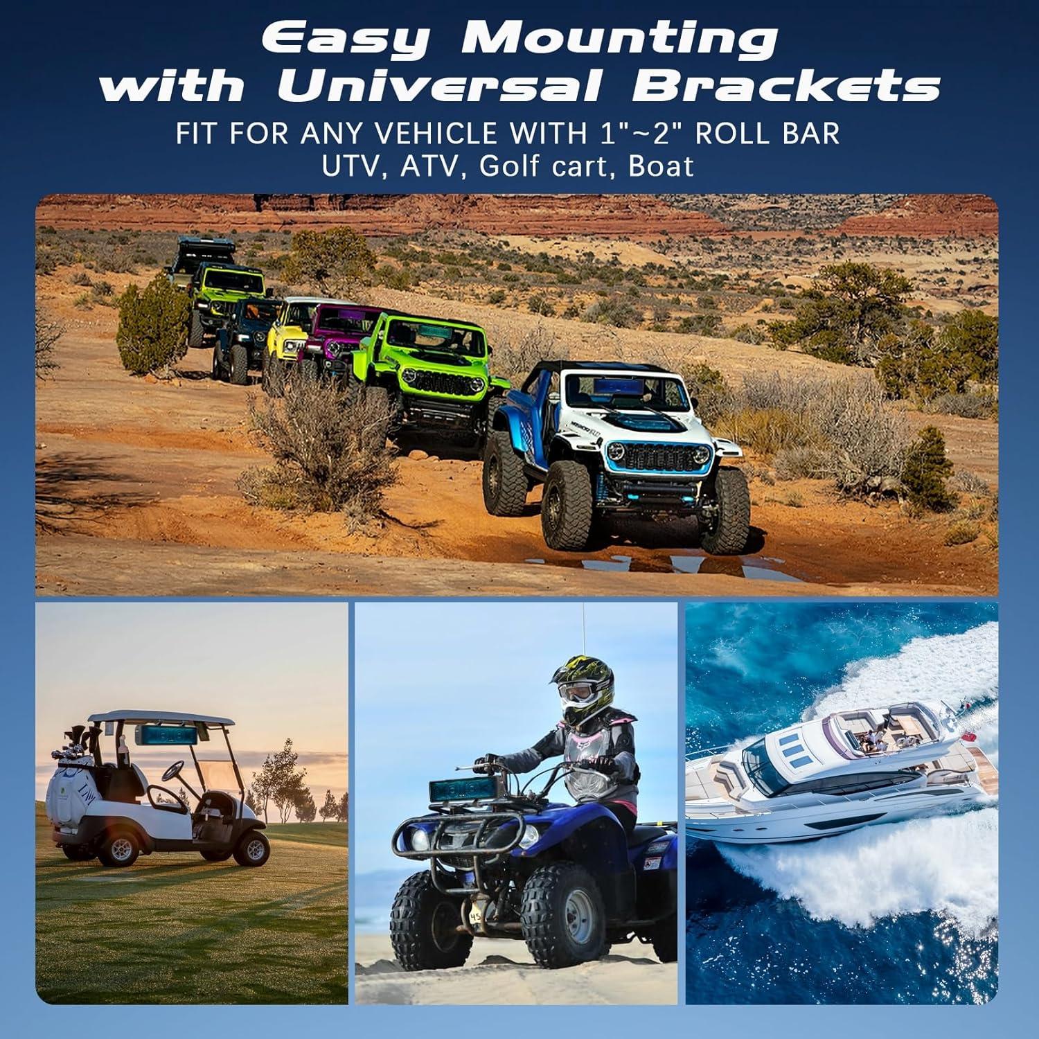 Barra de Sonido UTV KORBROS MT4100 Bluetooth 43cm IP66