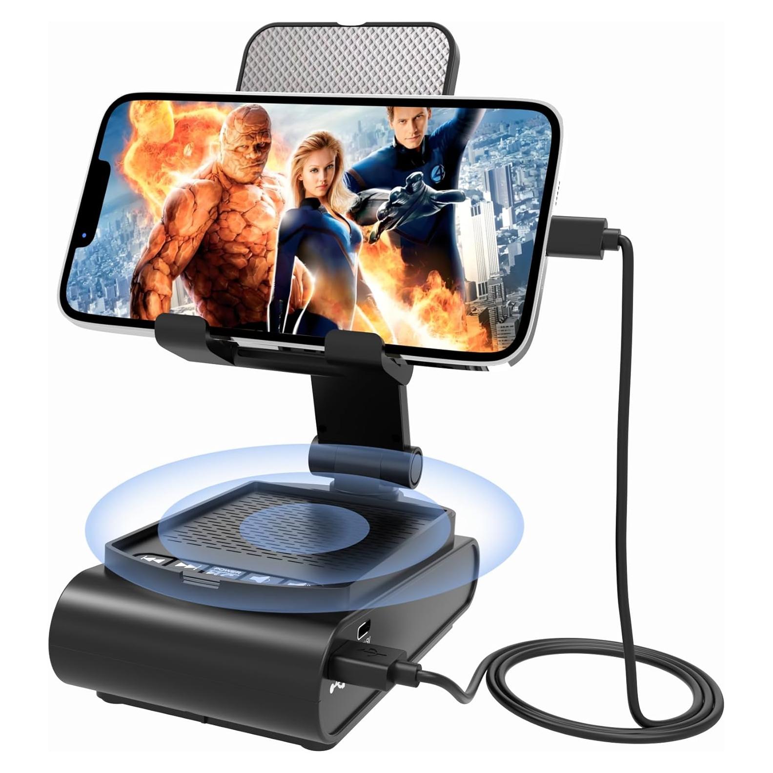 Soporte para Teléfono Móvil con Altavoz Bluetooth Fanlory