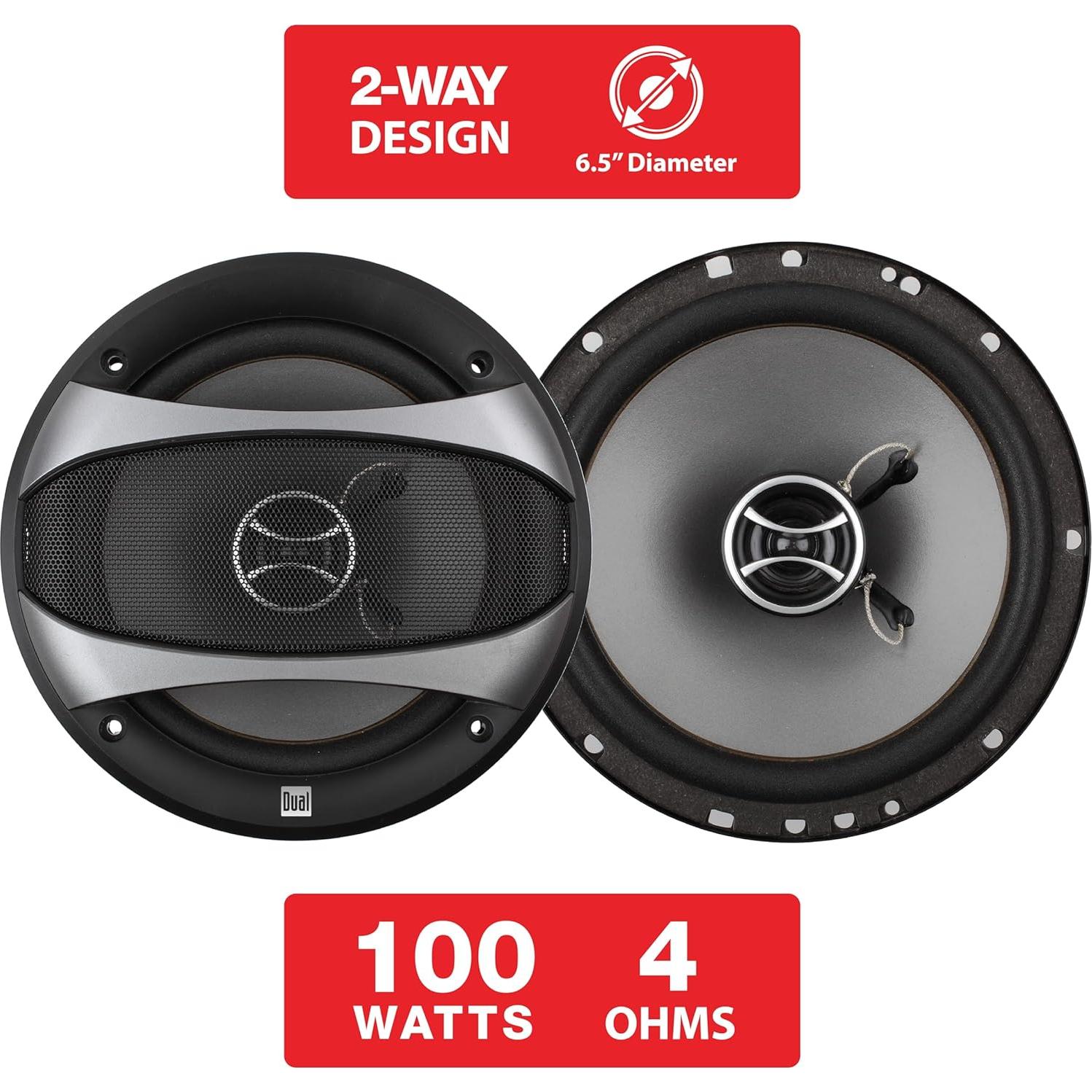 Altavoces Coaxiales Dual D65SP 6.5" 100W 4 Ohmios