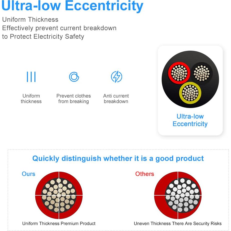 Cable eléctrico 16 AWG 3 conductores 30M GF PVC